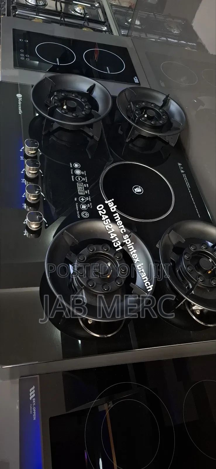 Hybrid 90cm X 60cm Cooktop Gas and Electric Combo New Tech