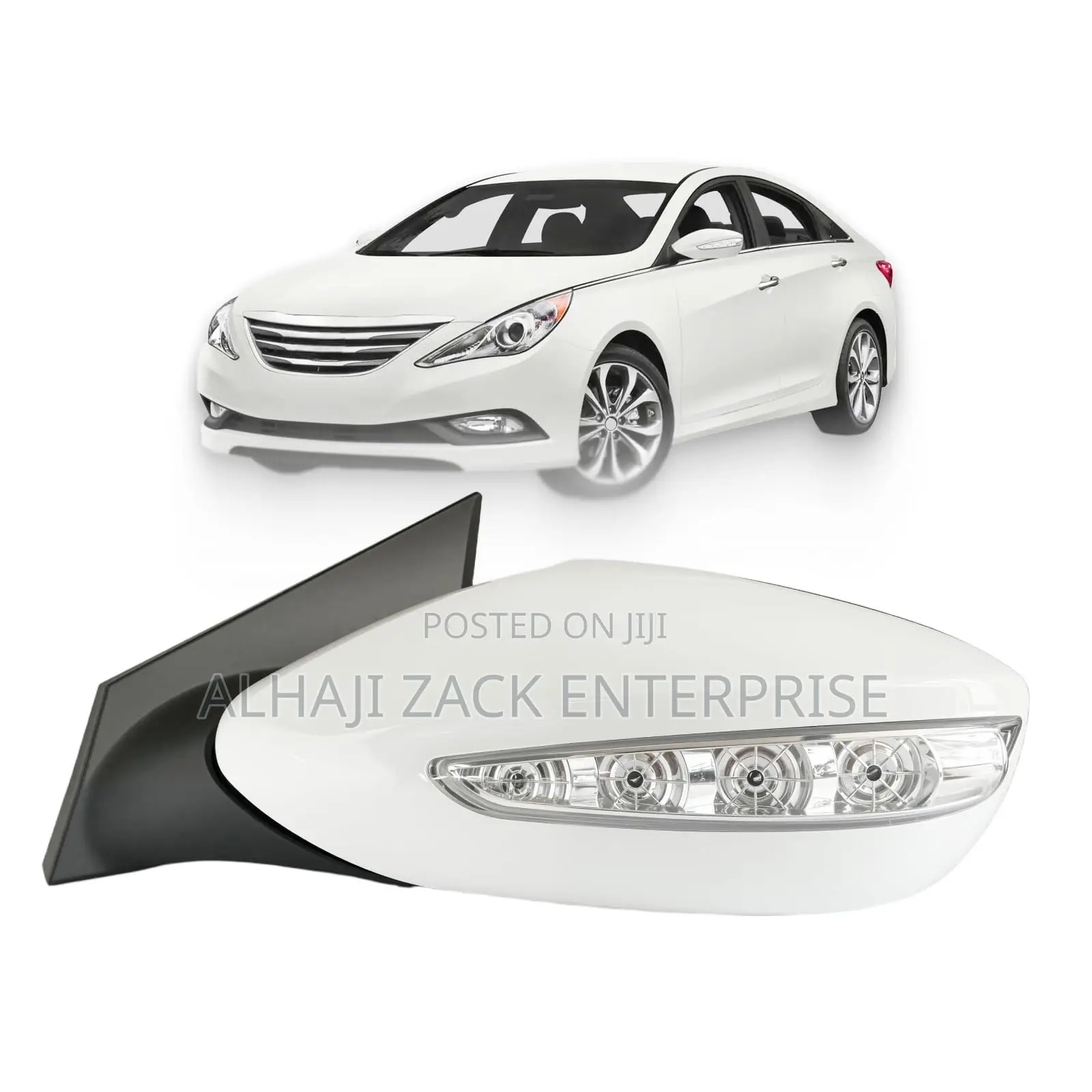 Hyundai Sonata 2012-2015 Side Mirror With Light