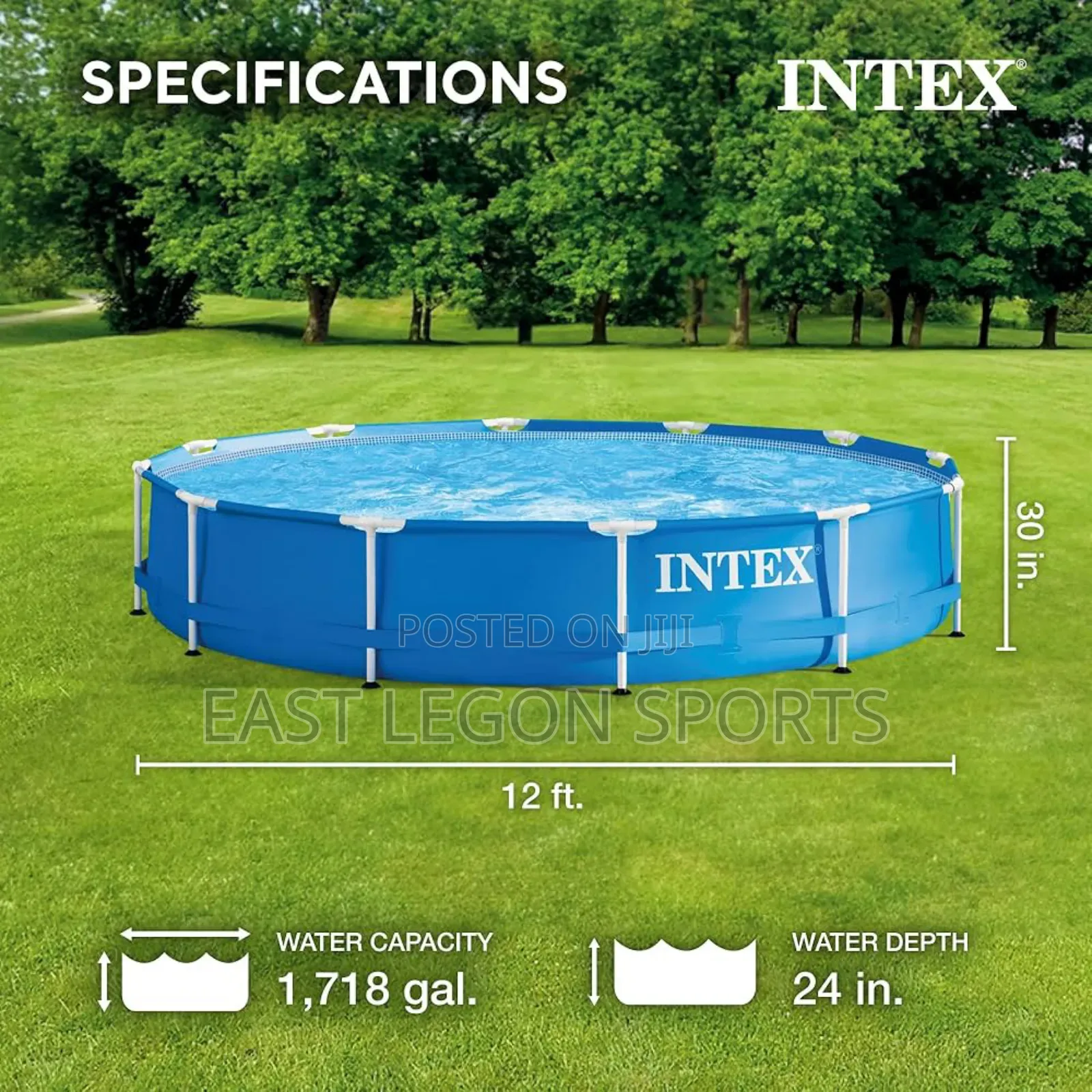 10ft Swimming Pool 305cm With Pump