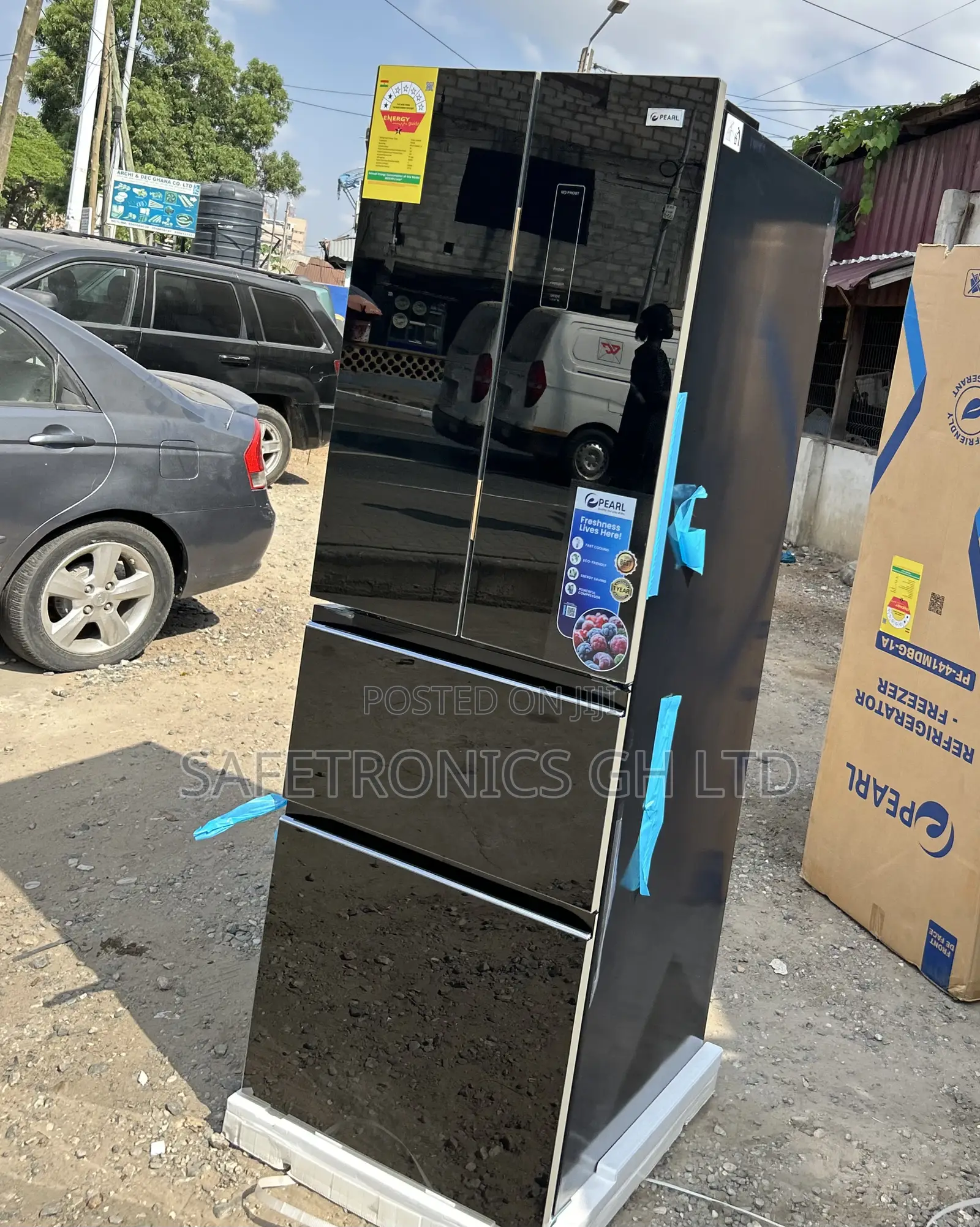 Pearl Recessive Bottom Mount Pf-441 400 Liters 2 Doors Fridge