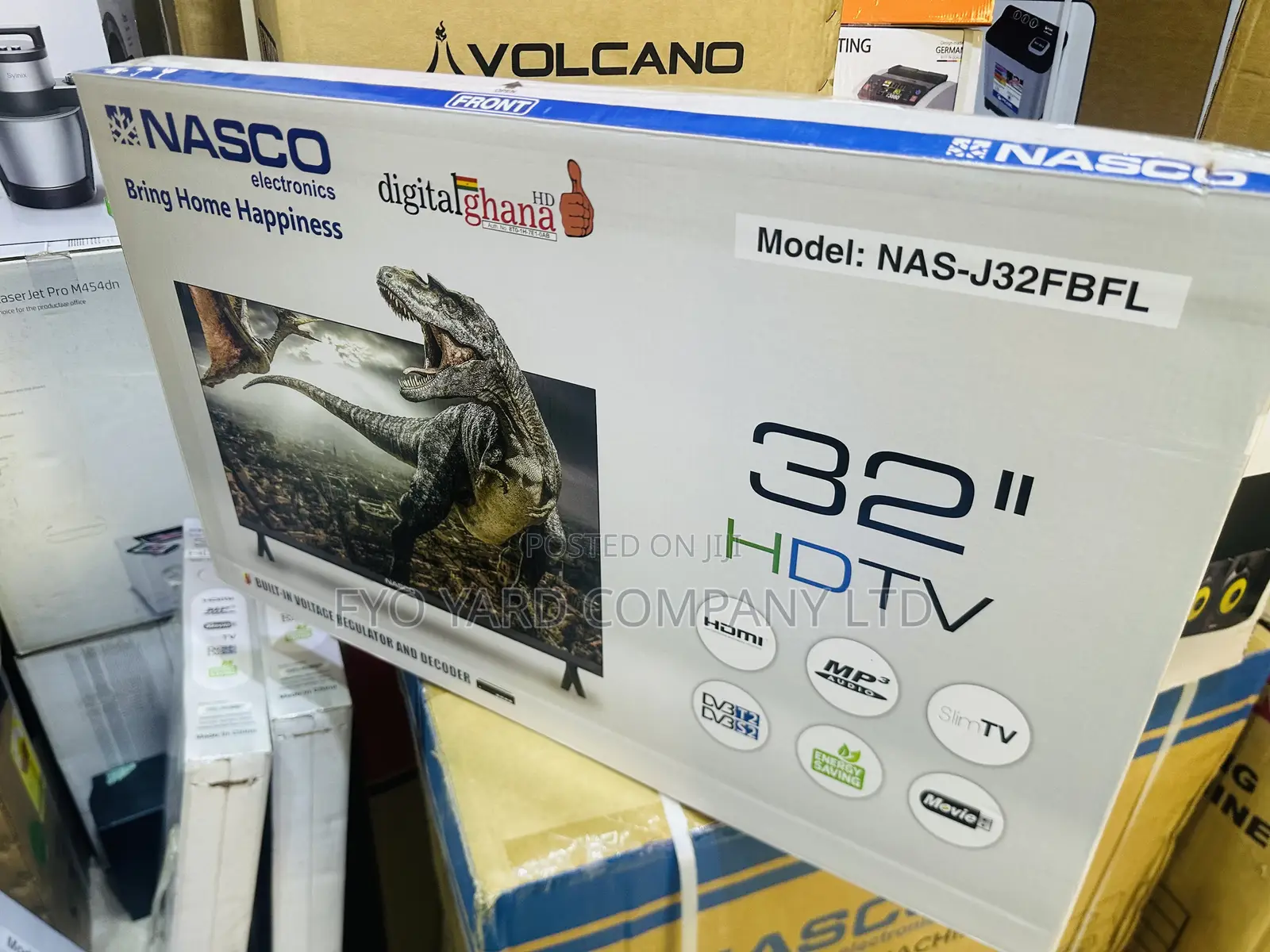 Slim Design Nasco 32” Full Digital Satellite Hd Led Tv