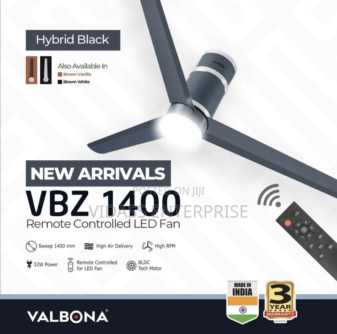 Ceiling Fan With Led Light Remote Control