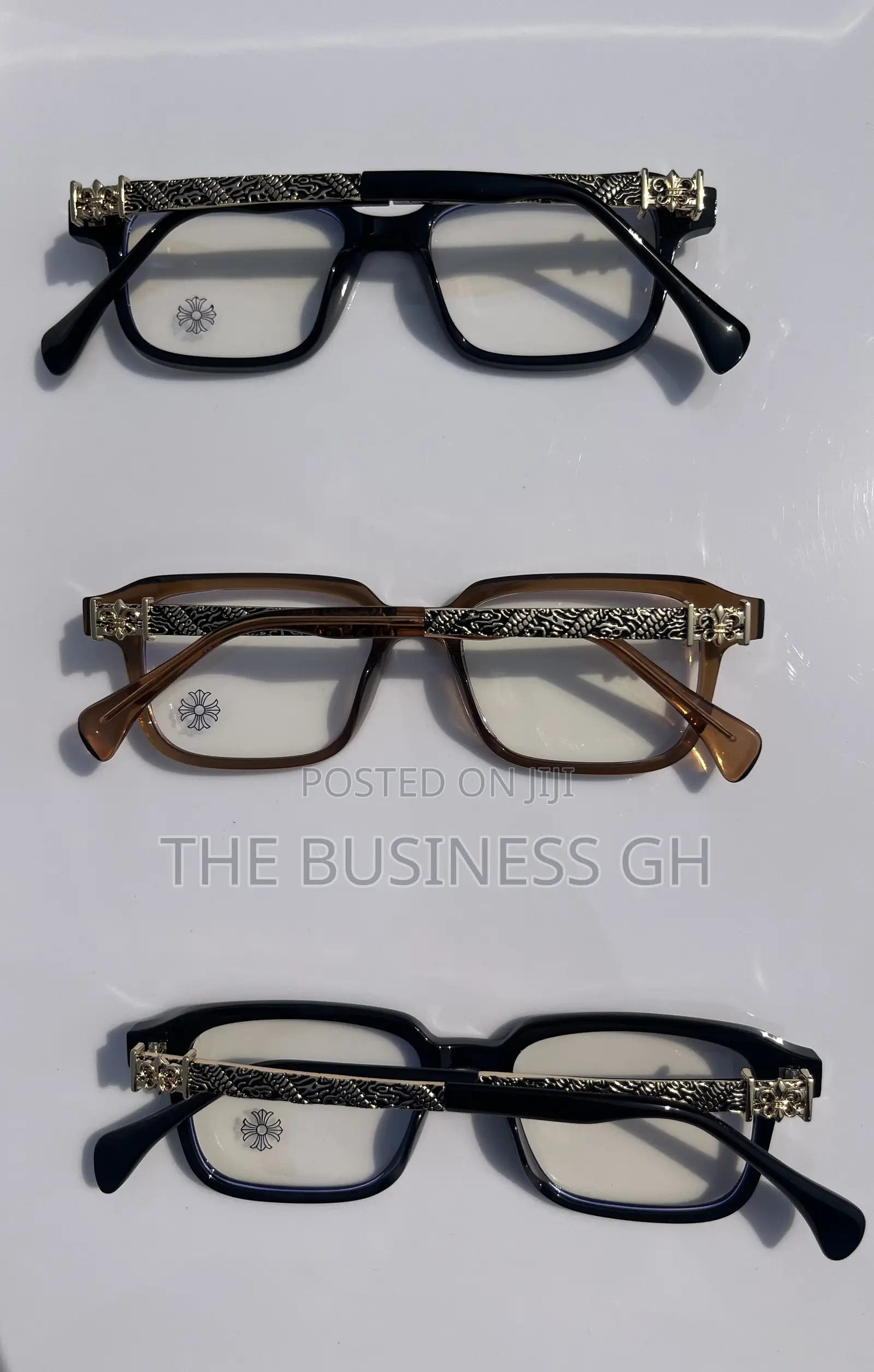 Chrome Hearts Glasses (Black, Brown)