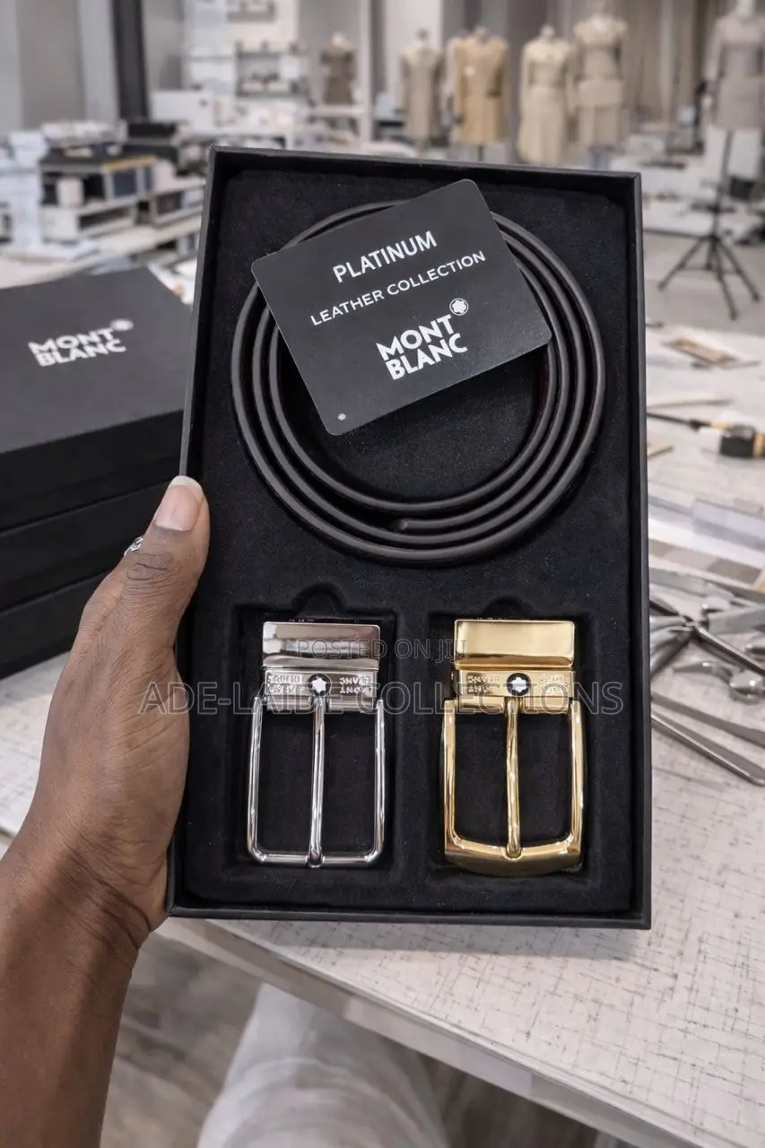 Mont Blanc Reversible Leather Belt