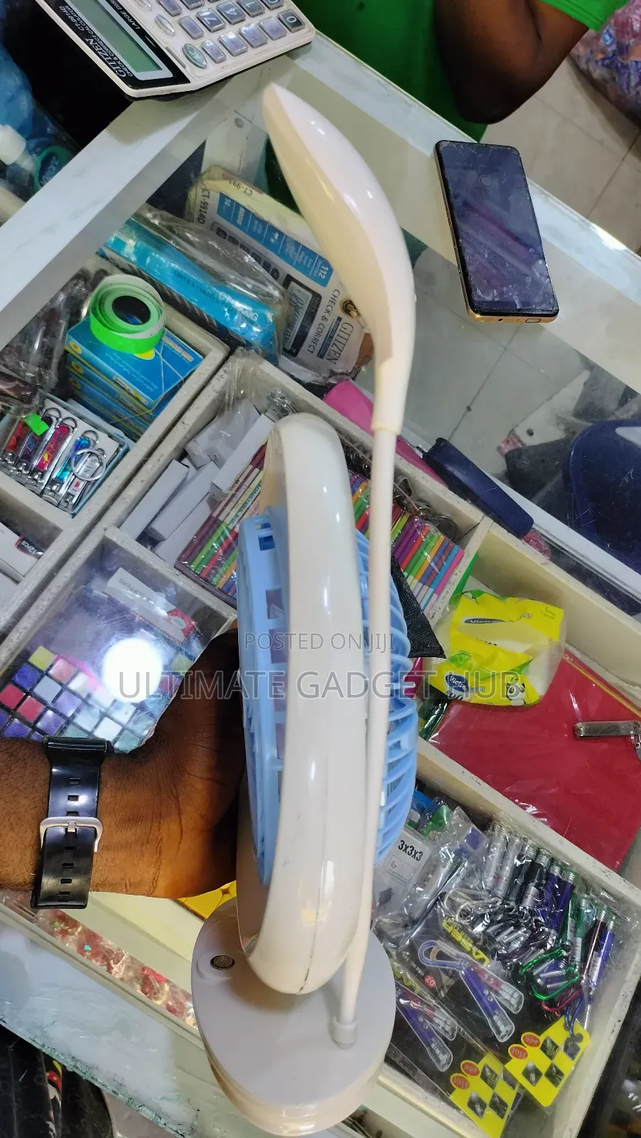 Rechargeable Study Fan With Lamp