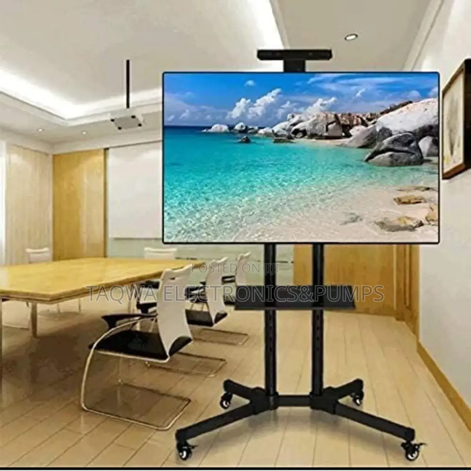 32" - 70" Universal - Height - Adjustable Mobile Tv Trolley
