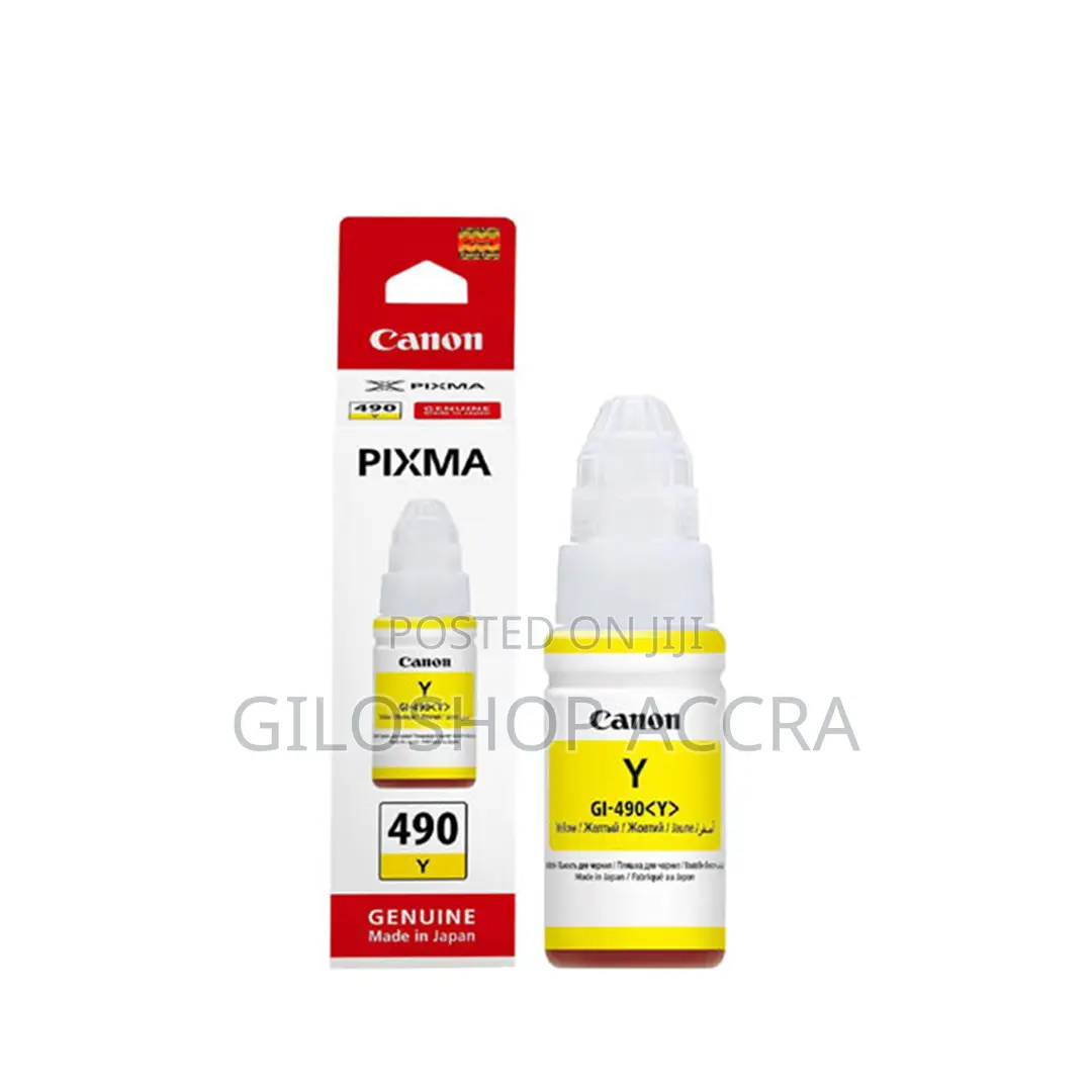 Canon Original Ink Cartridge Gi-490 Pgy Gi490pgy Yellow