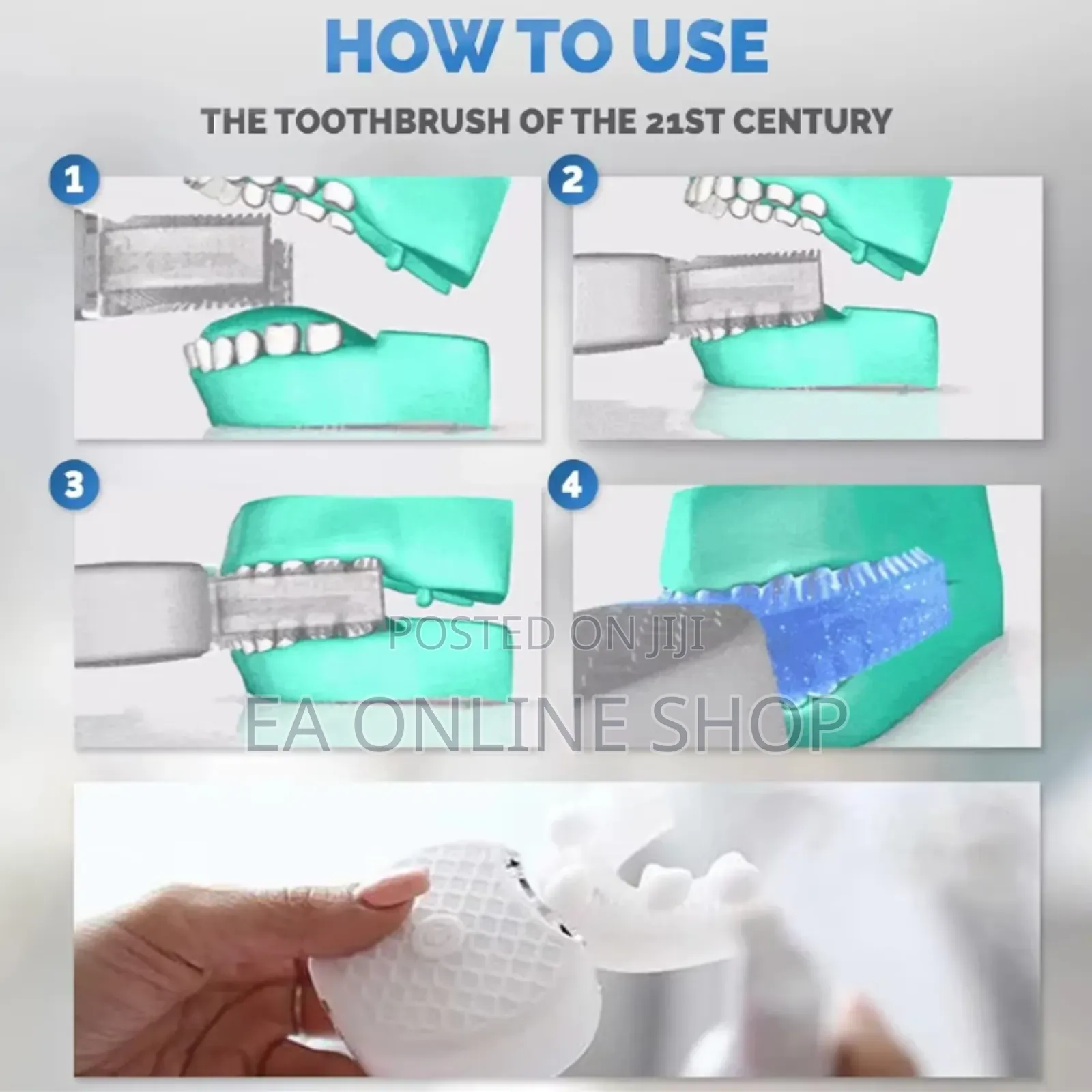Rechargeable Automatic U Shape Cleaning Toothbrush for Adults and Kids