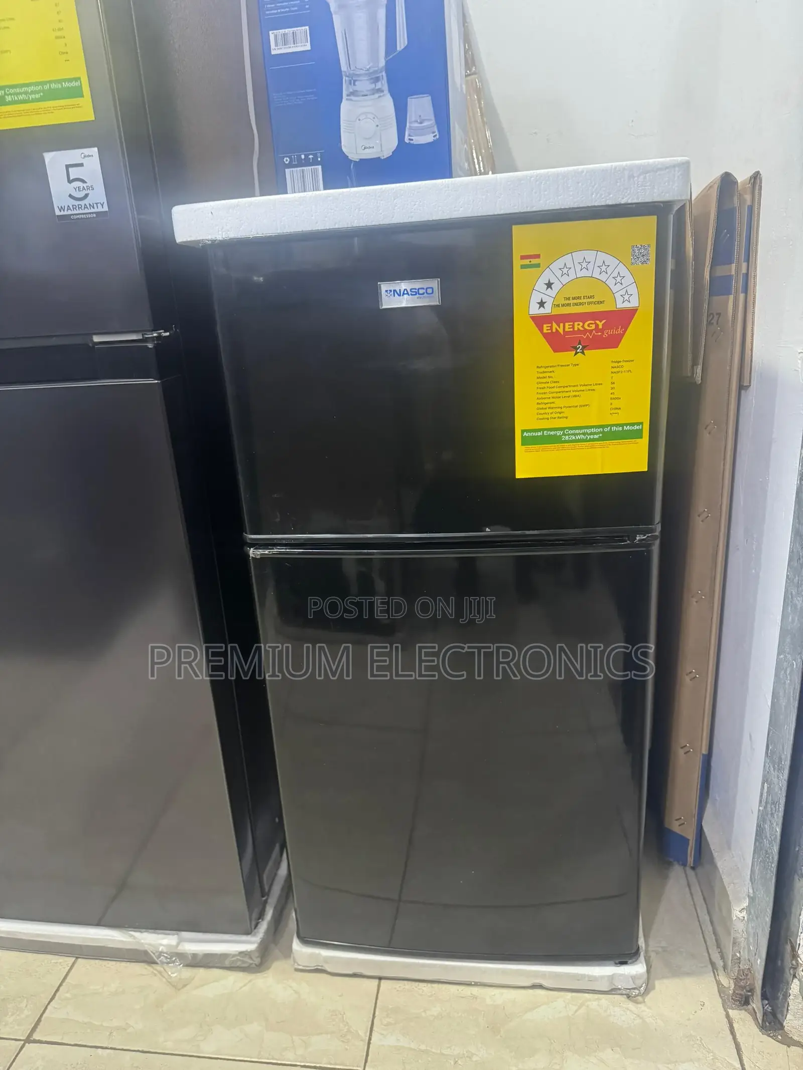 Nasco 86l Double Door Table Top Refrigerator Nasf2-11fl-b
