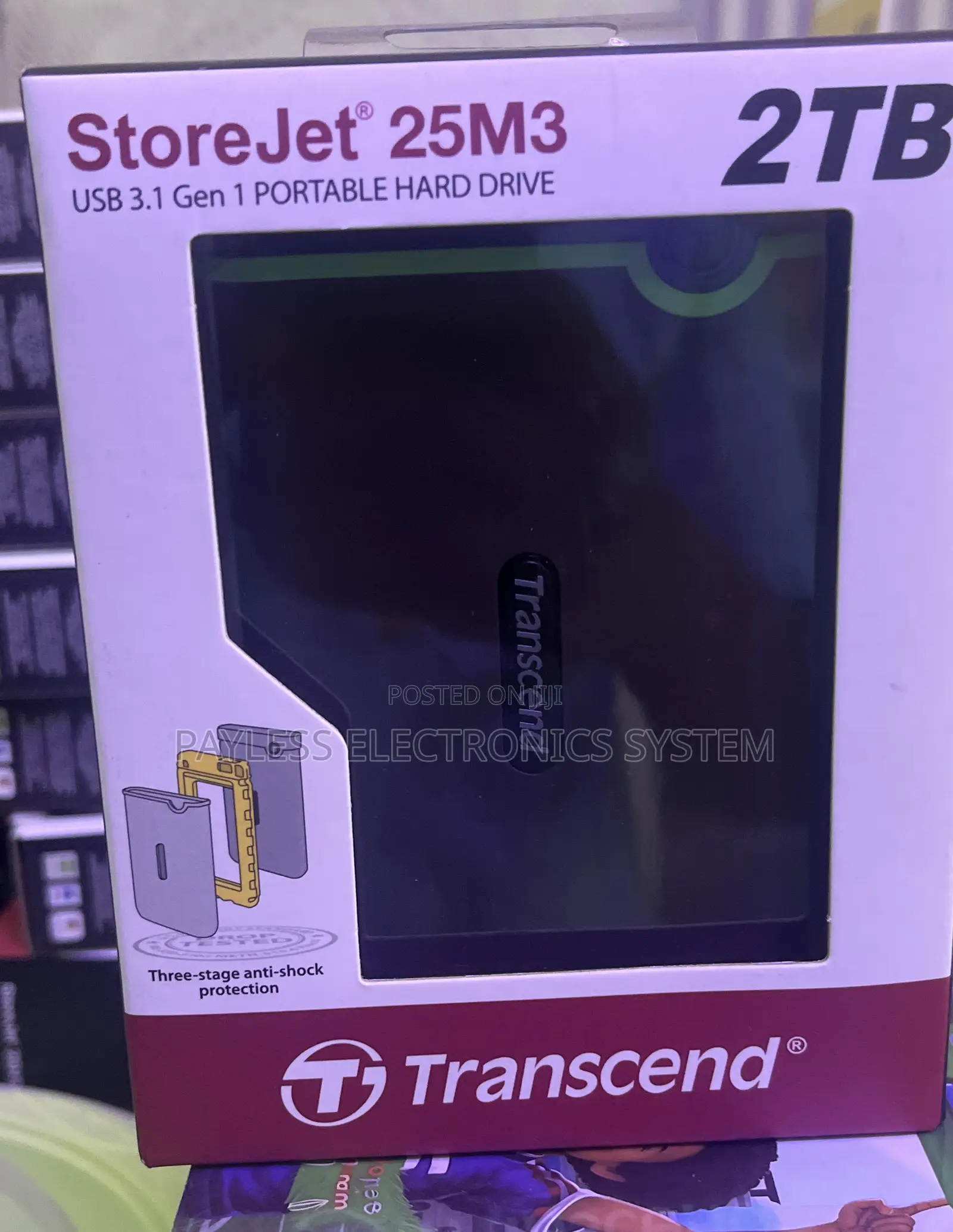 Transcends Storejet 25m3 External Hard Drive 2tb
