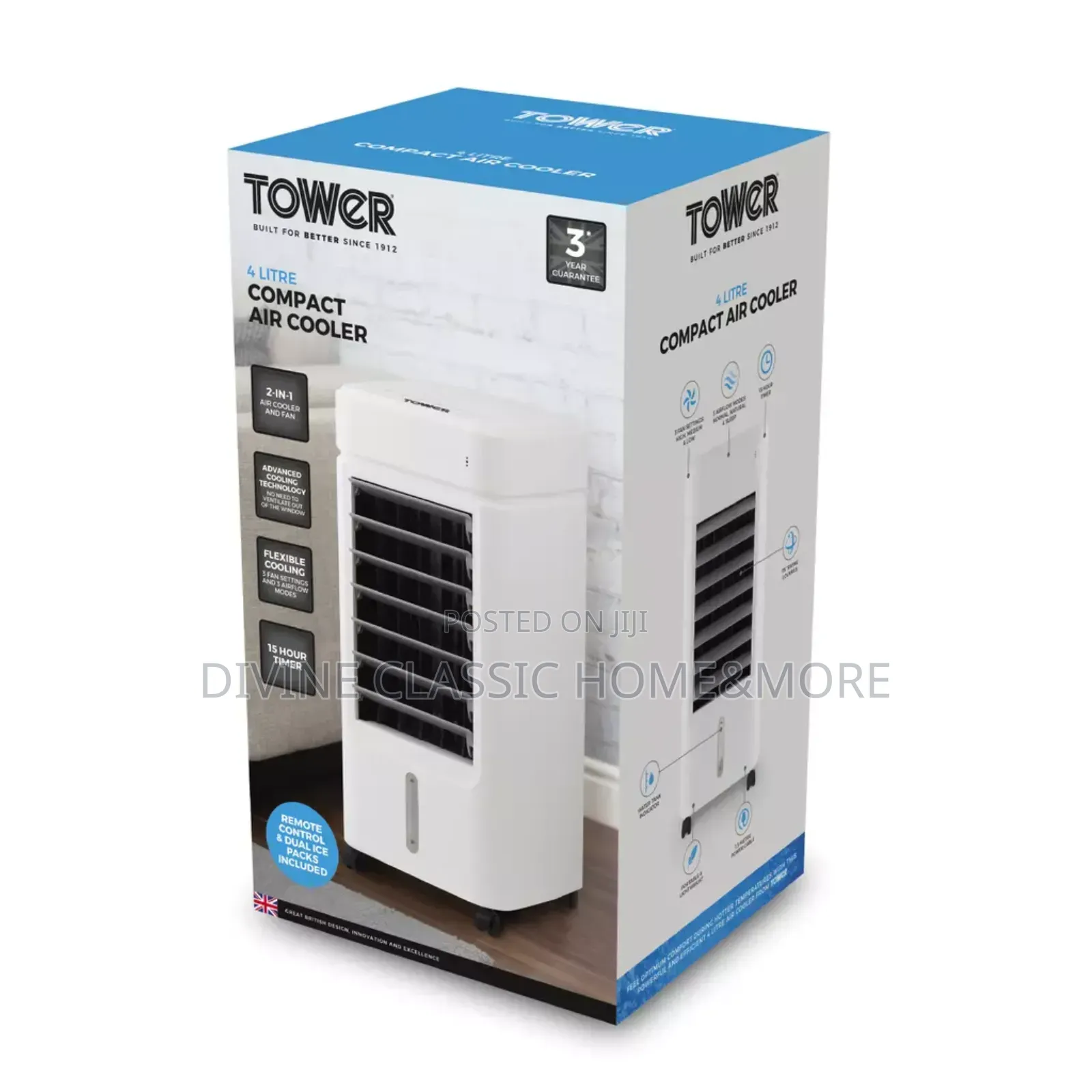 Tower 4lit Compact Air Cooler