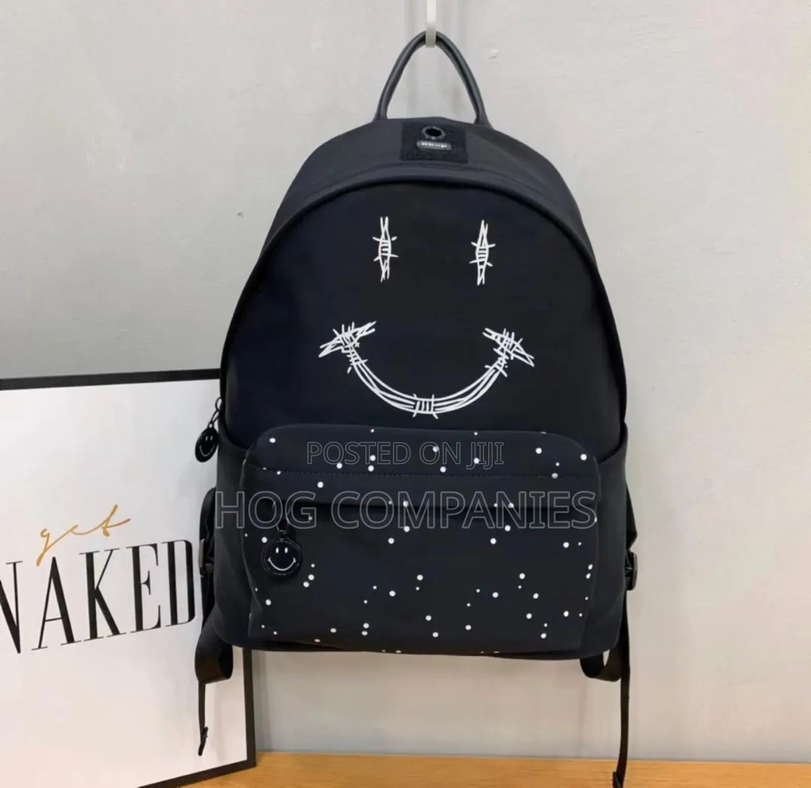 Black Chrome Hearts Nylon Mini Backpack.