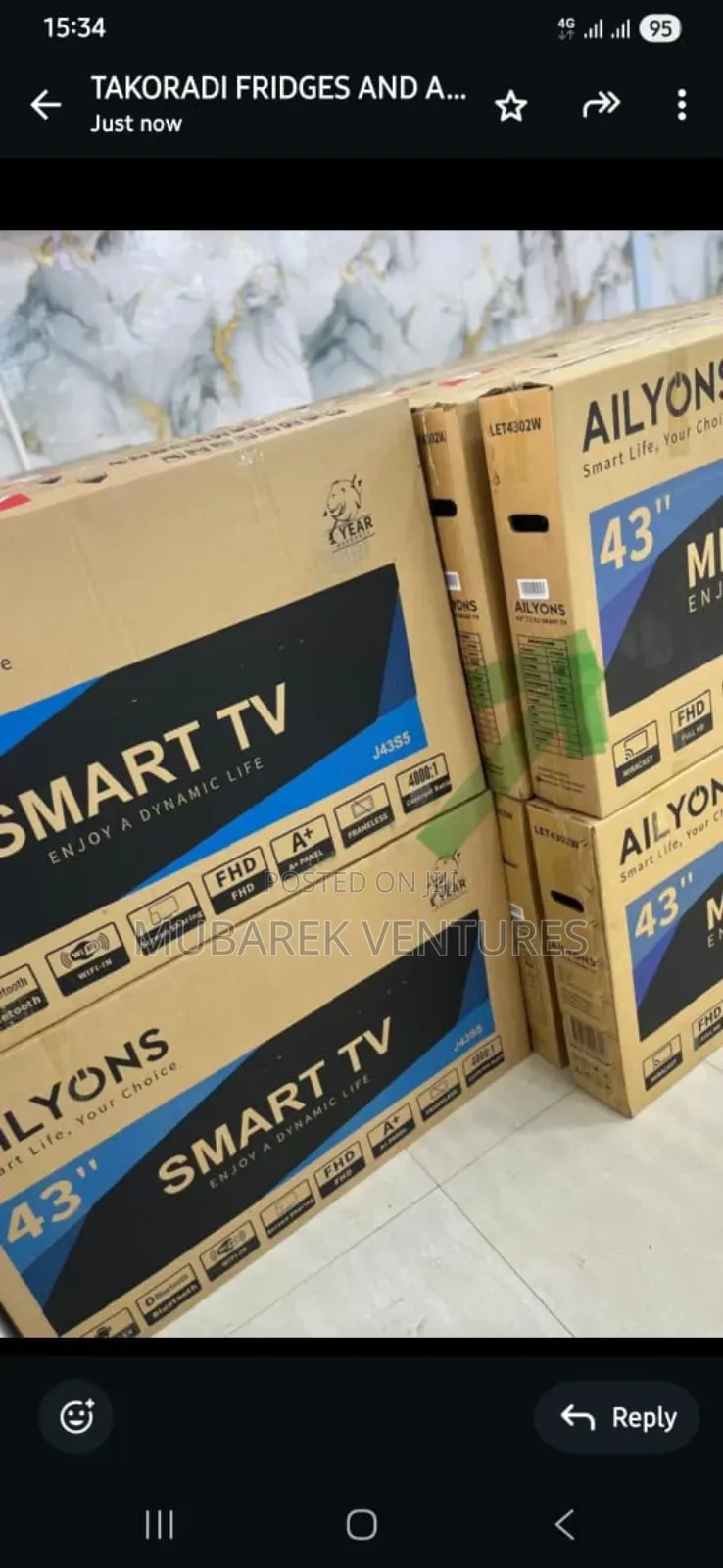 Ailyons 32 Smart Android Tv