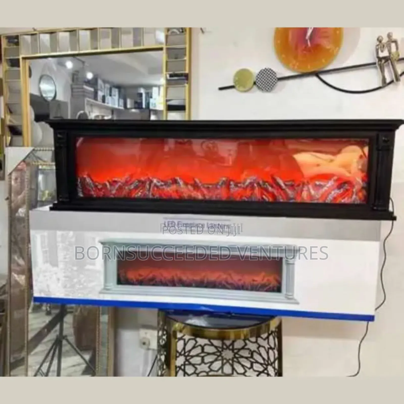 Remote Control RGB Fireplace Lantern Flame Effect Led Fire Lamp