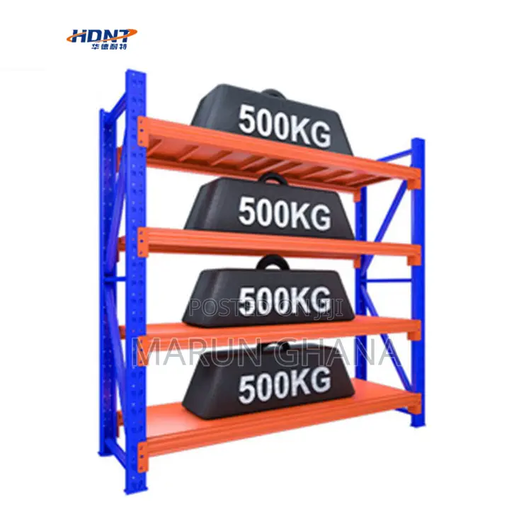 Capacity 500kg Warehouse Rack Blue Red