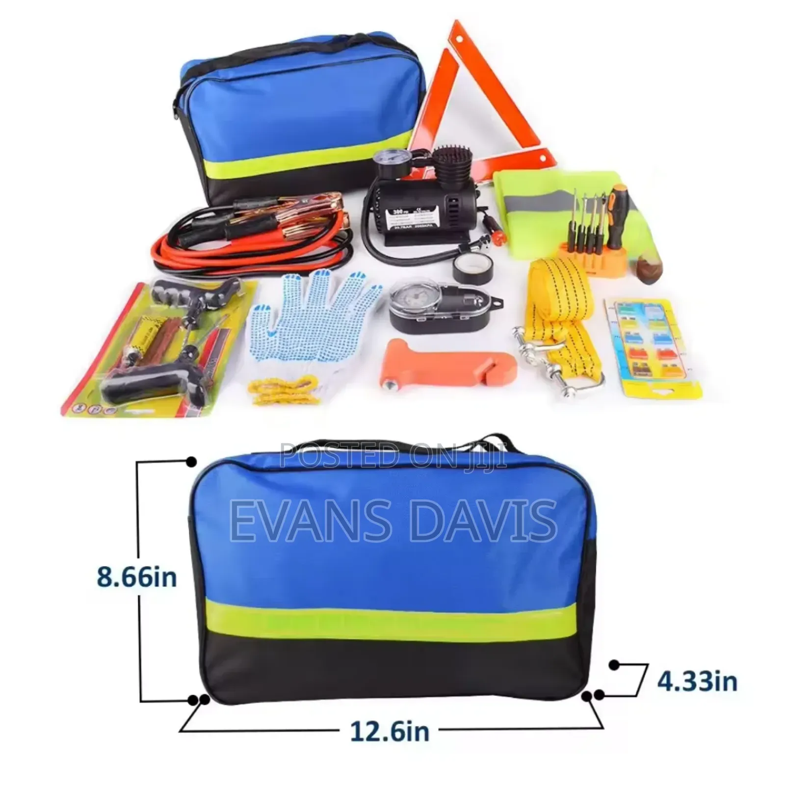 Car Emergency Tool Kits With Tyre Inflator or Pump
