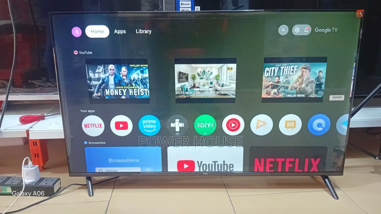 Google Qled Smart Tv 50in HDR Bluetooth Wall Mount