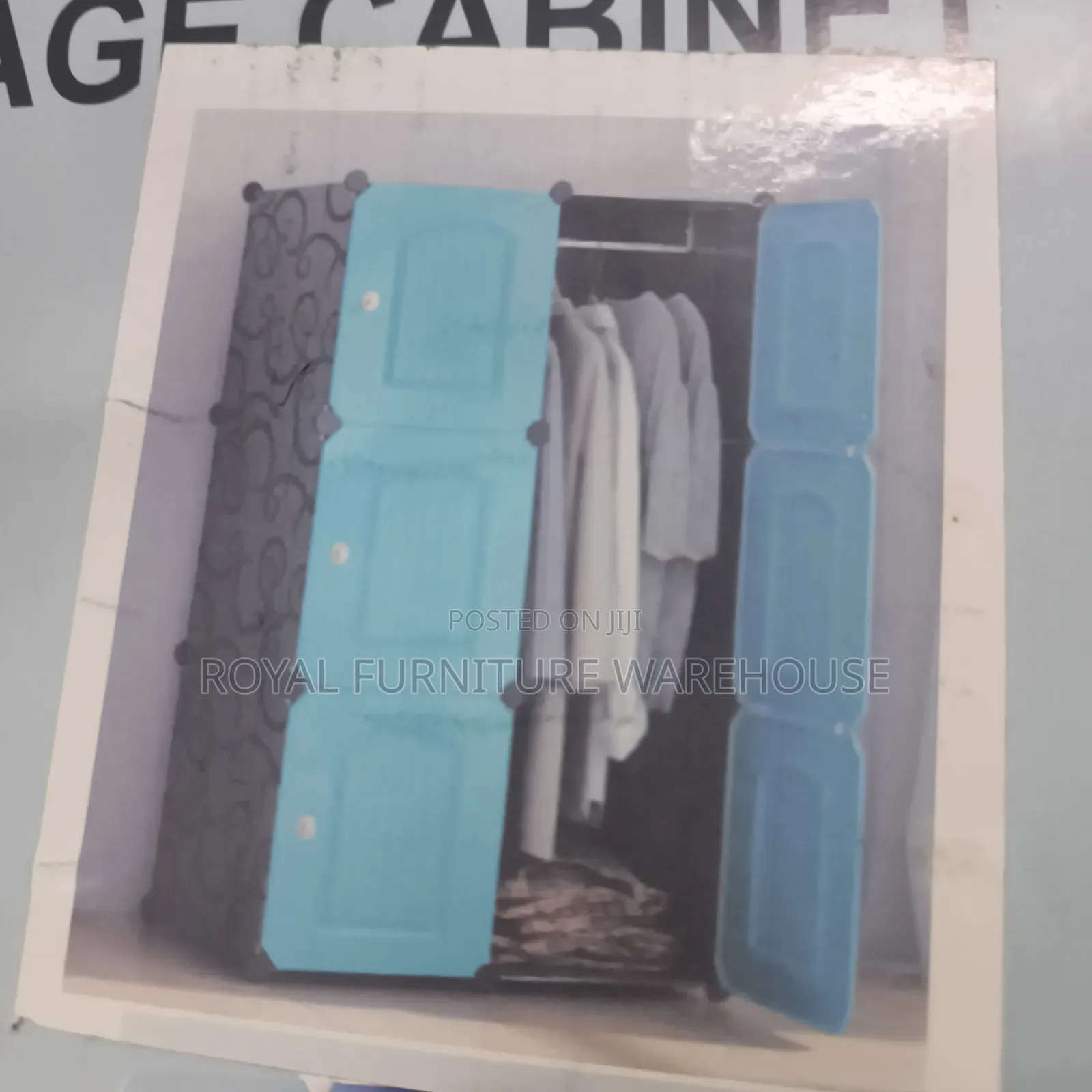 6 Cubes Plastic Wardrobe With Shoe Storage