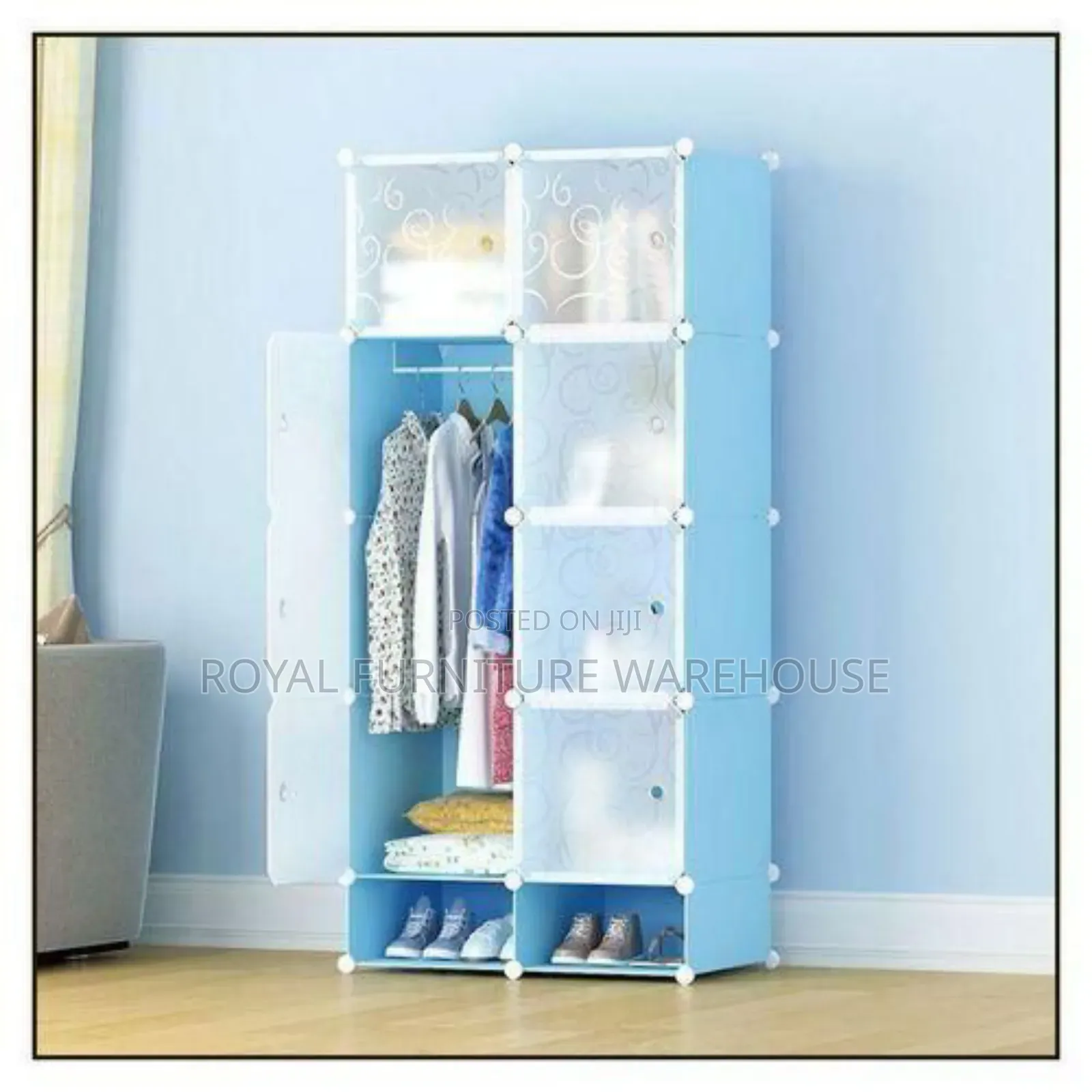 8 Cubes Plastic Wardrobe