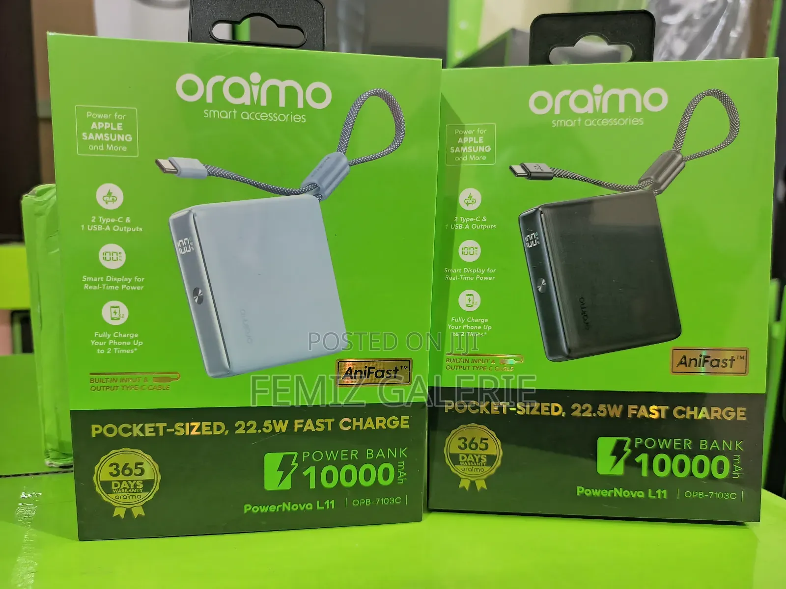 Oraimo Powernova L11 10000mah 22.5w Power Bank