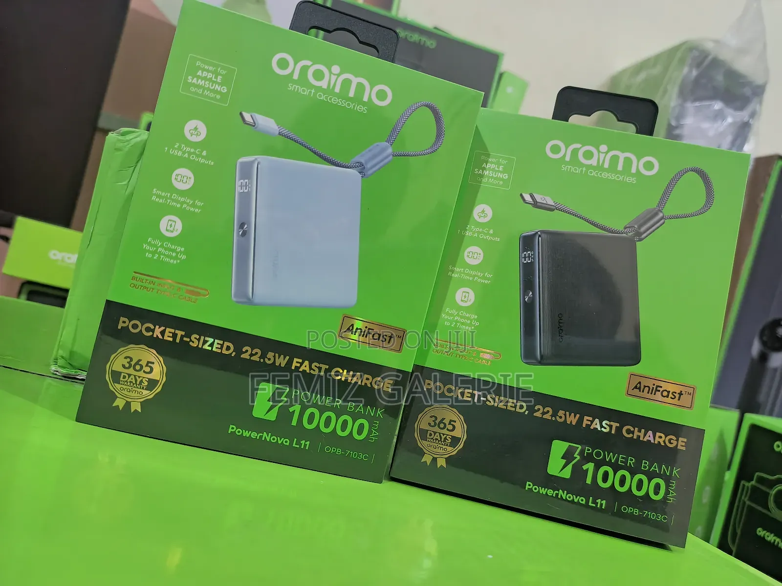 Oraimo Powernova L11 10000mah 22.5w Power Bank
