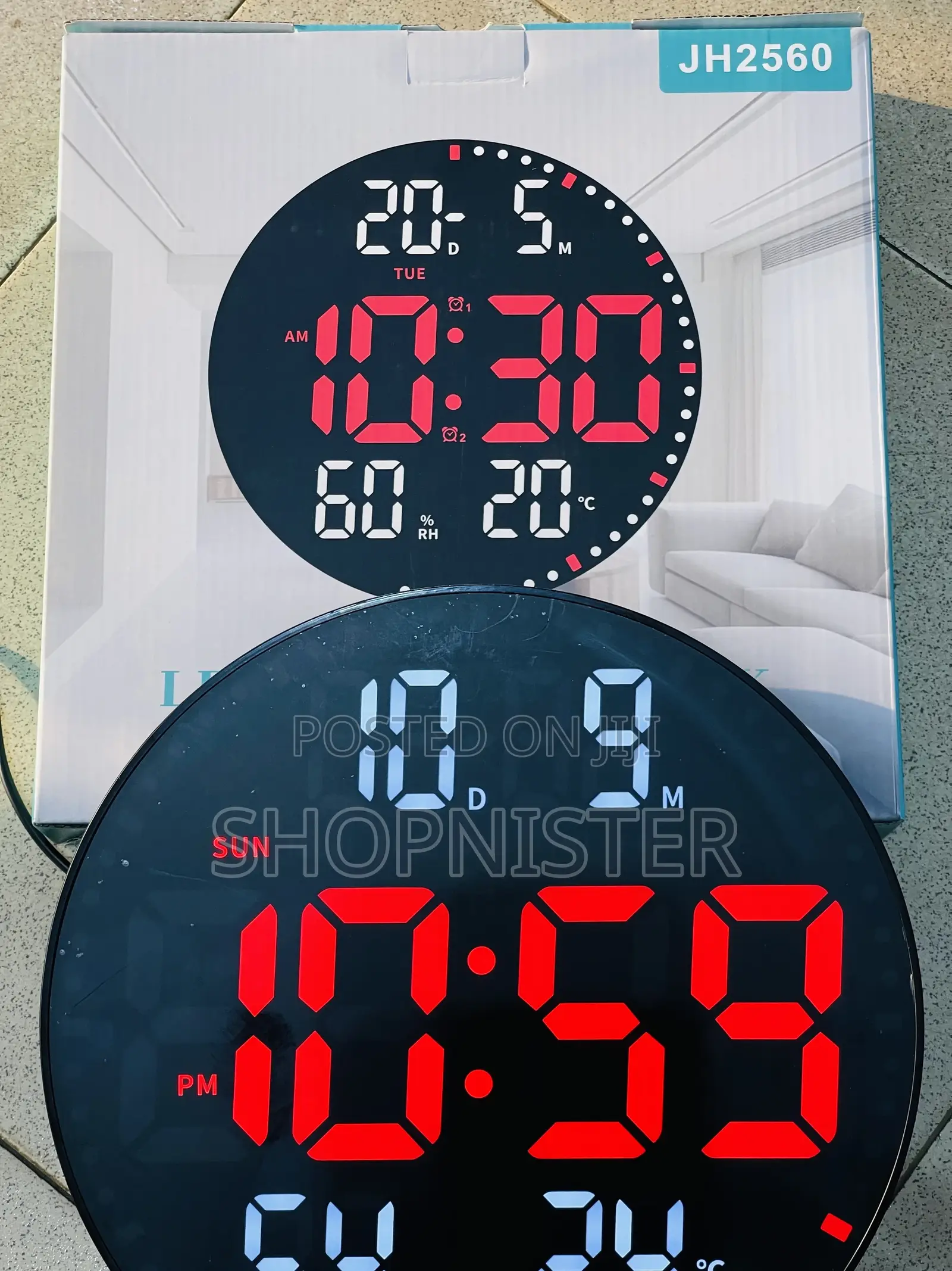 Digital Clock With Hydrometer and Thermometer