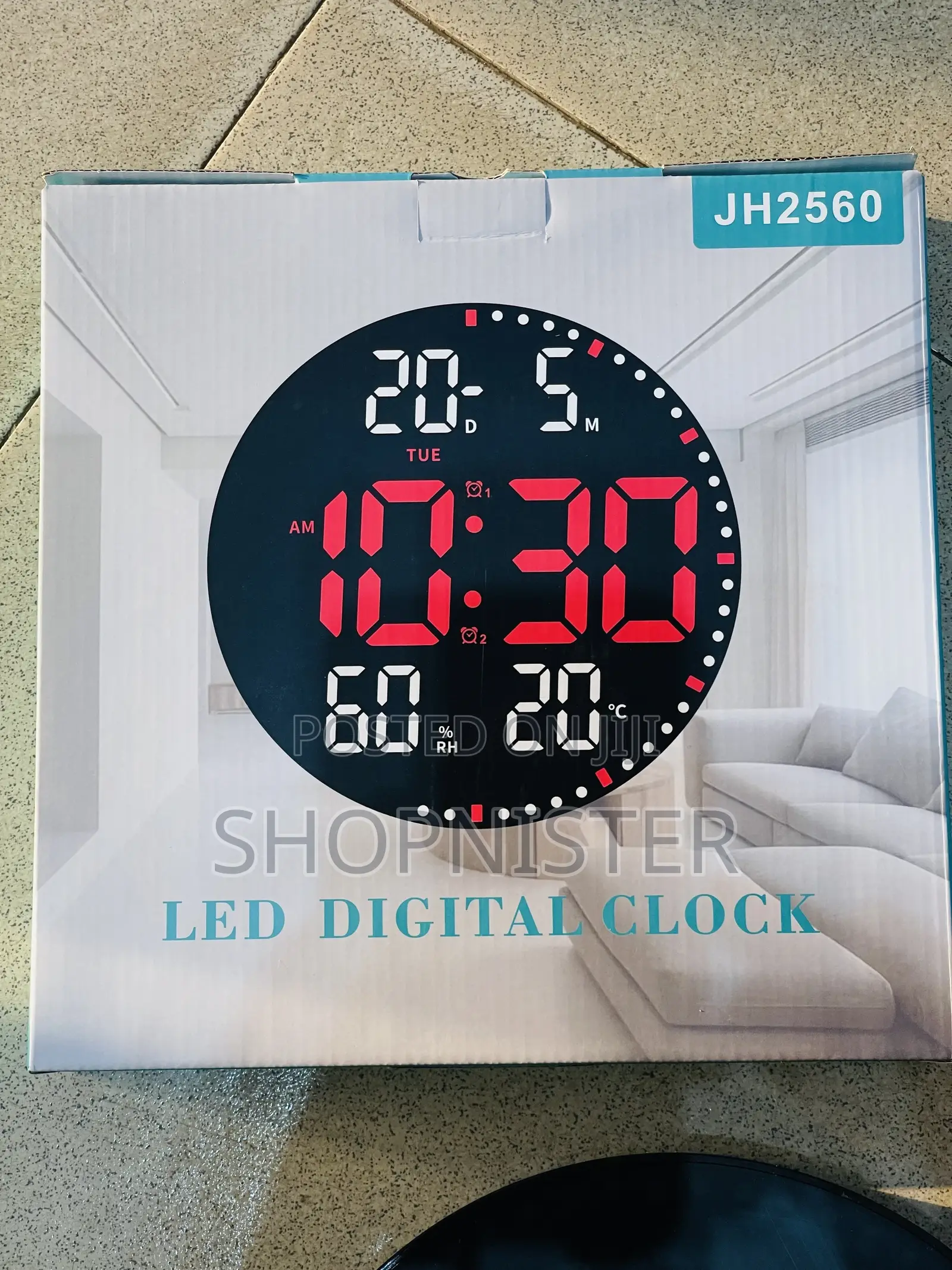 Digital Clock With Hydrometer and Thermometer