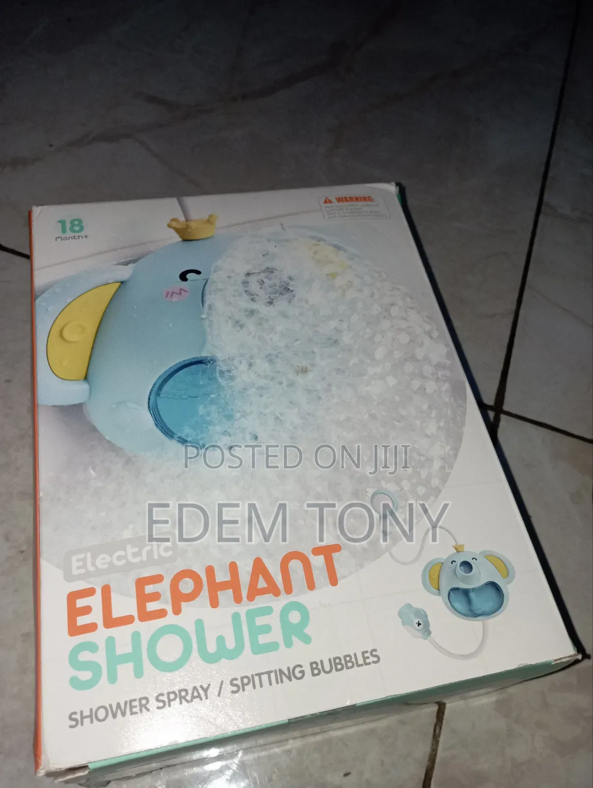 Toddler Elephant Shower Bubbles Bath Toy