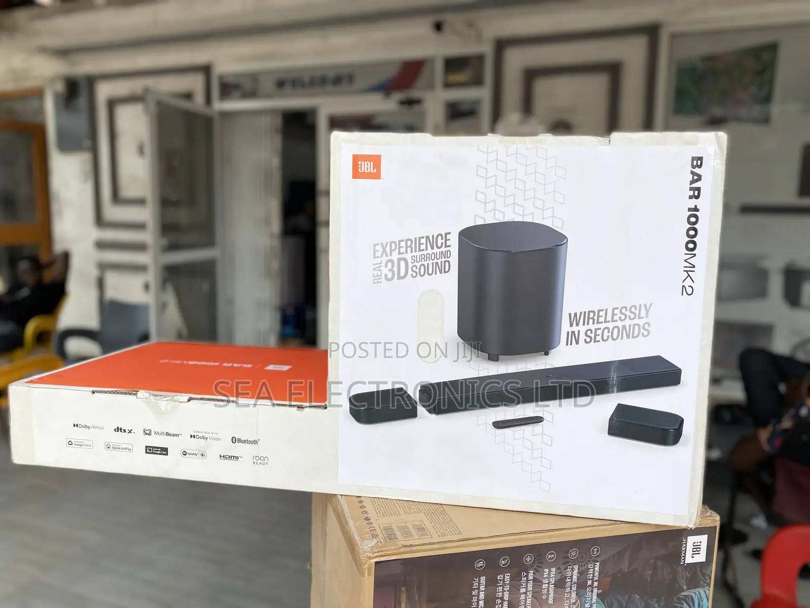 Jbl Bar 1000mk2-7.1.4 Soundbar System With Detachable Surround Speaker
