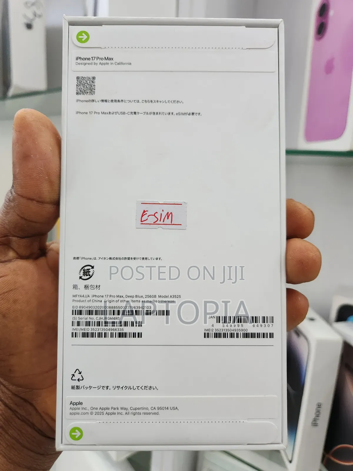 New Apple iPhone 17 Pro Max 256 GB Blue