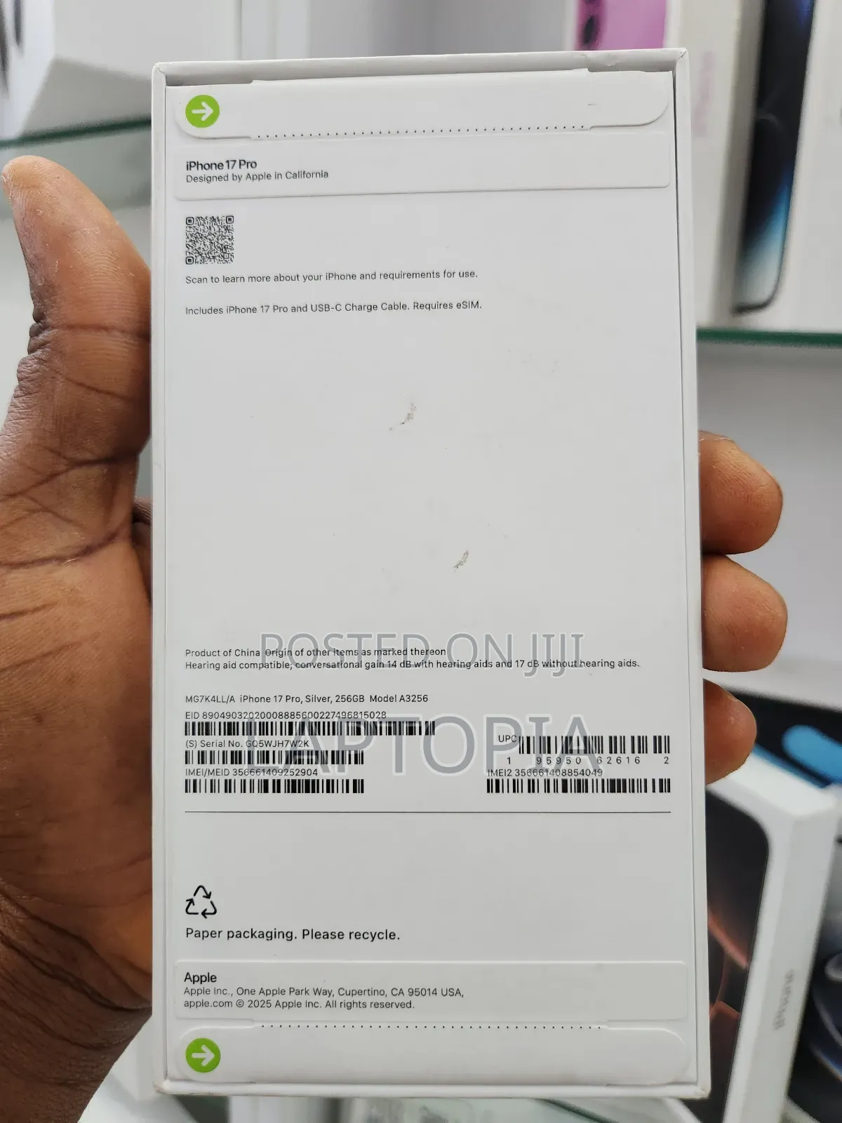 New Apple iPhone 17 Pro 256 GB Silver