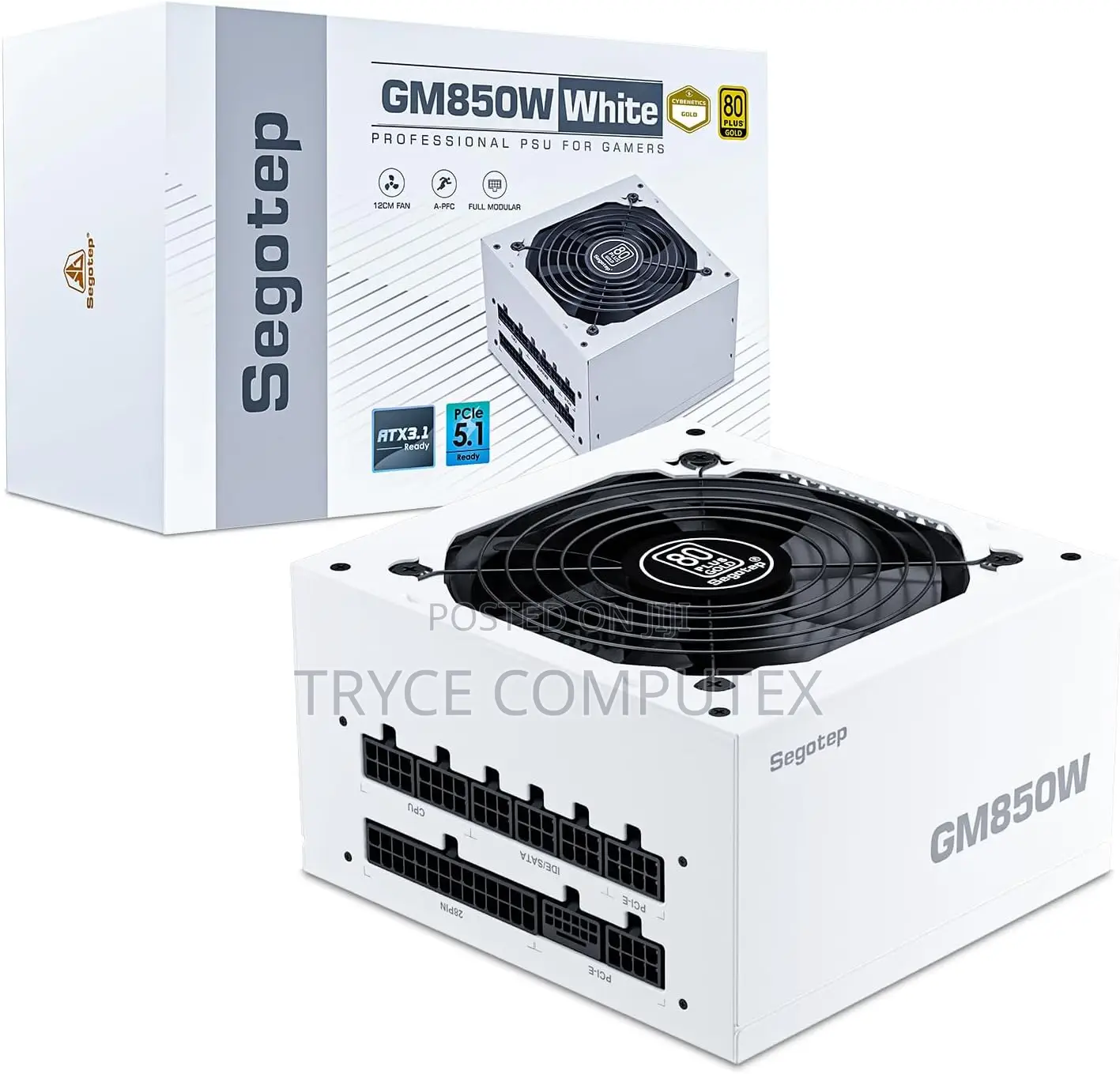 Segotep 850w, Pcie 5.1 Atx 3.1 Full Modular 80 Plus Gold Psu