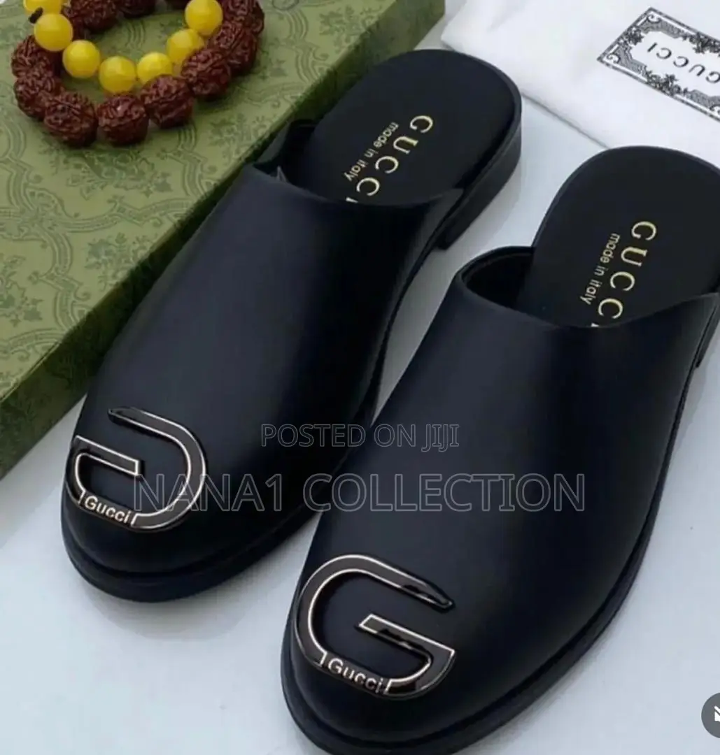 Men’S Gucci Half Shoes “Black”