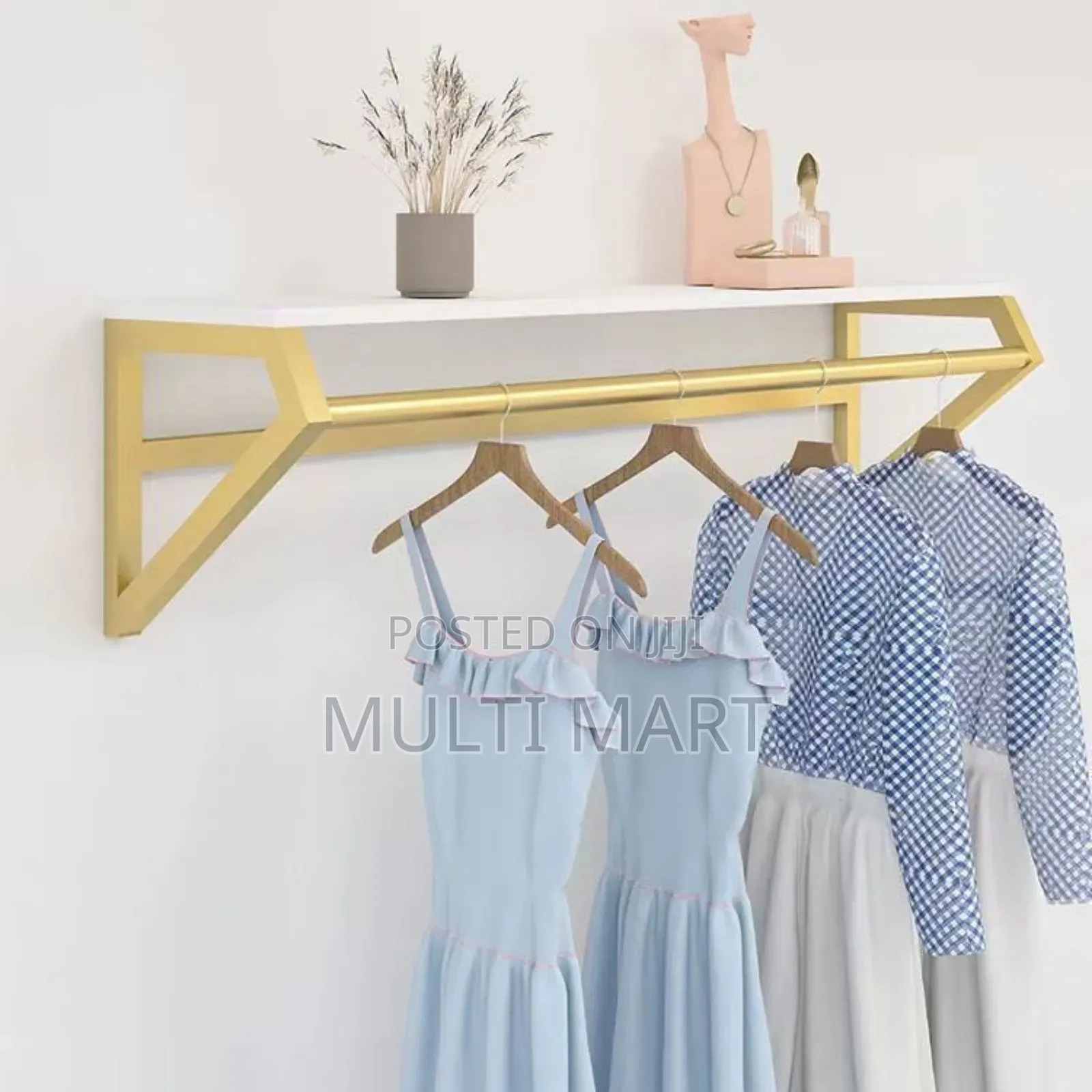 Garment Rack Clothes Display Clothing Store Floating Shelf