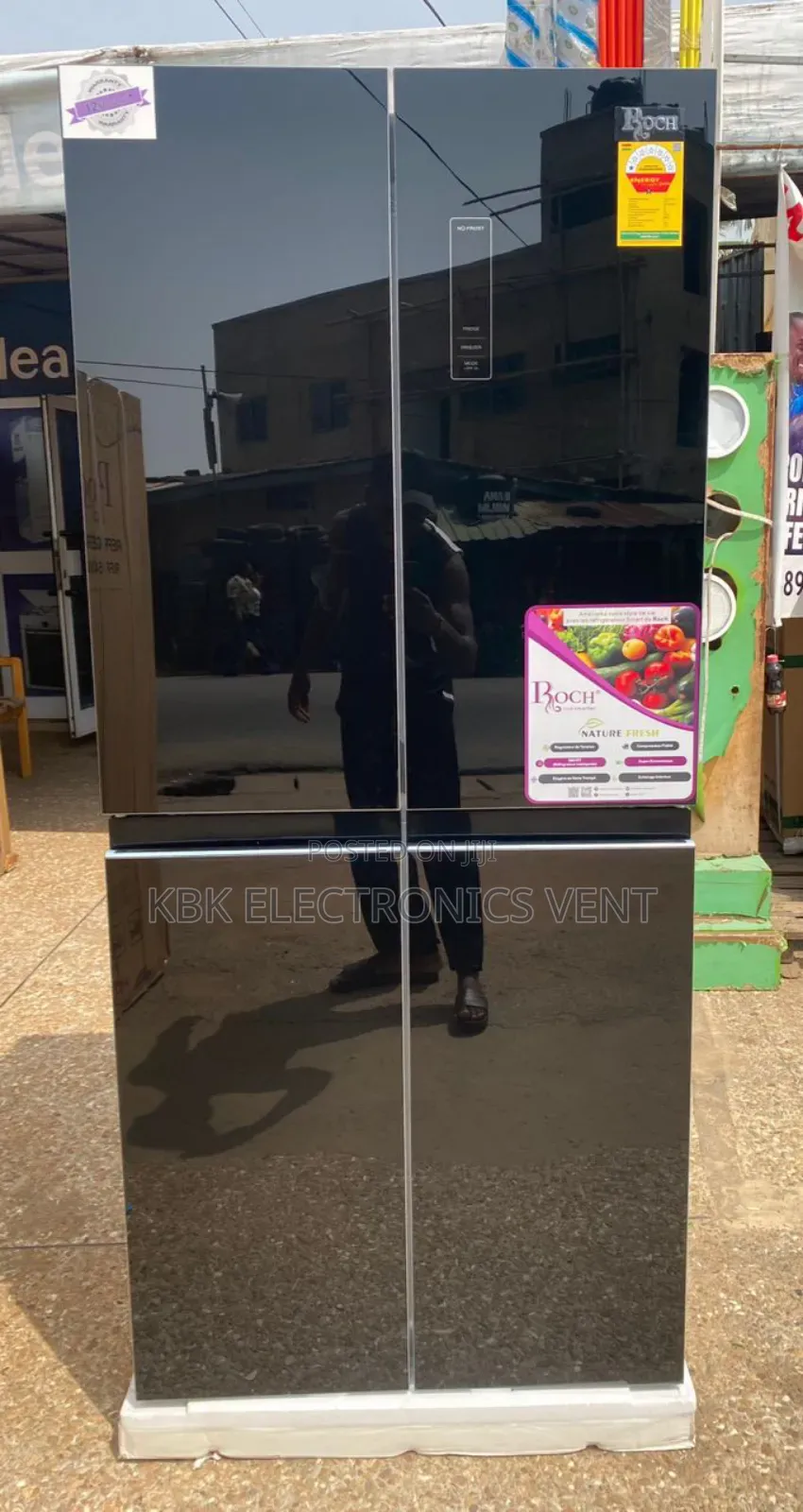 Roch 450liter 4doors Refrigerator Mirror Doors