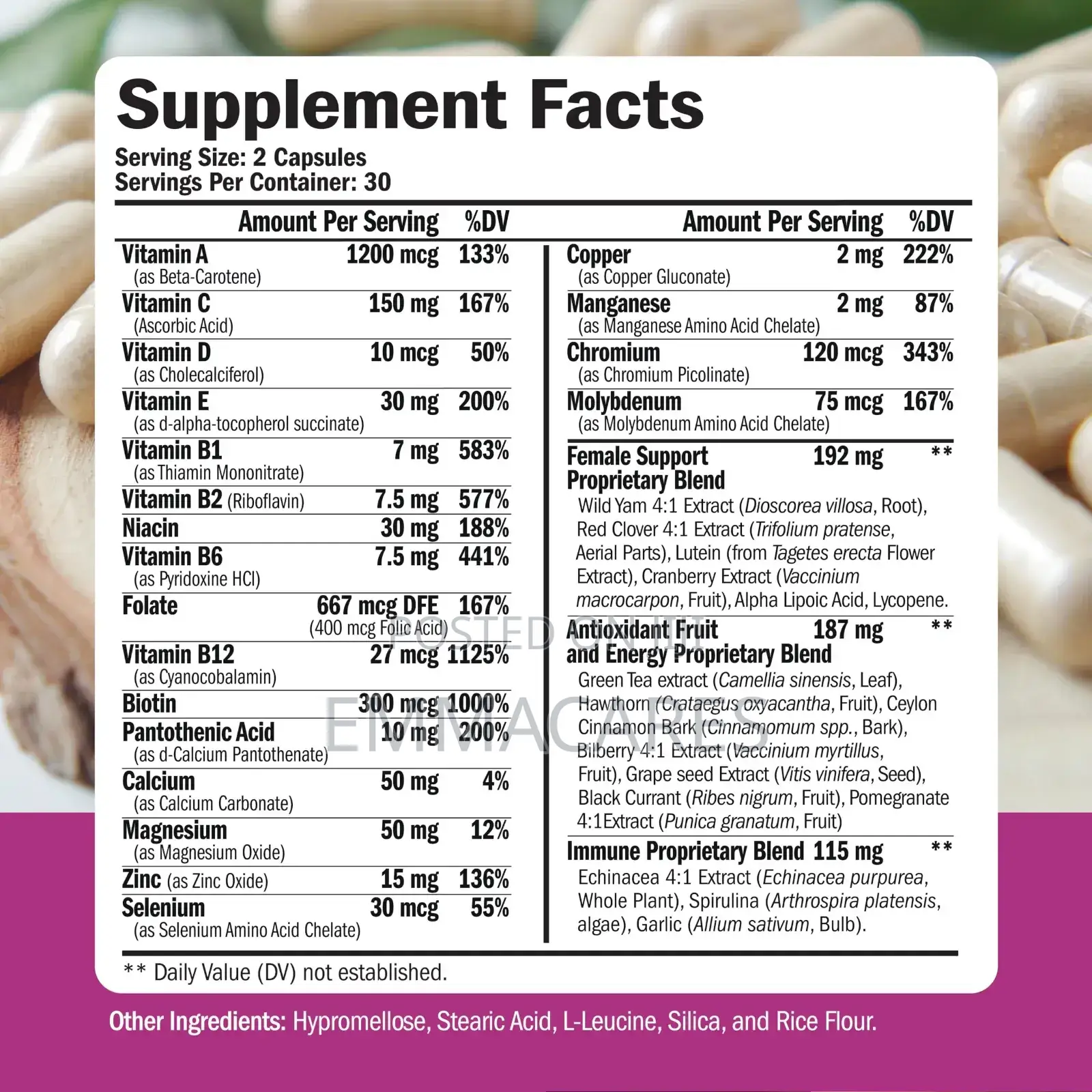Multivitamins for Women, All in 1 Support for Women