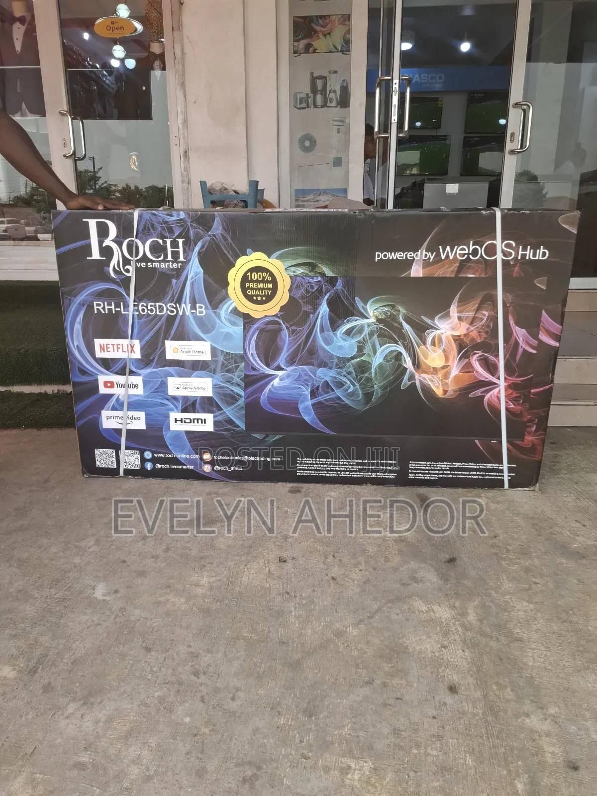 Roch 65 Inches Powered by Weboshub Smart Android Tv Available Uhd