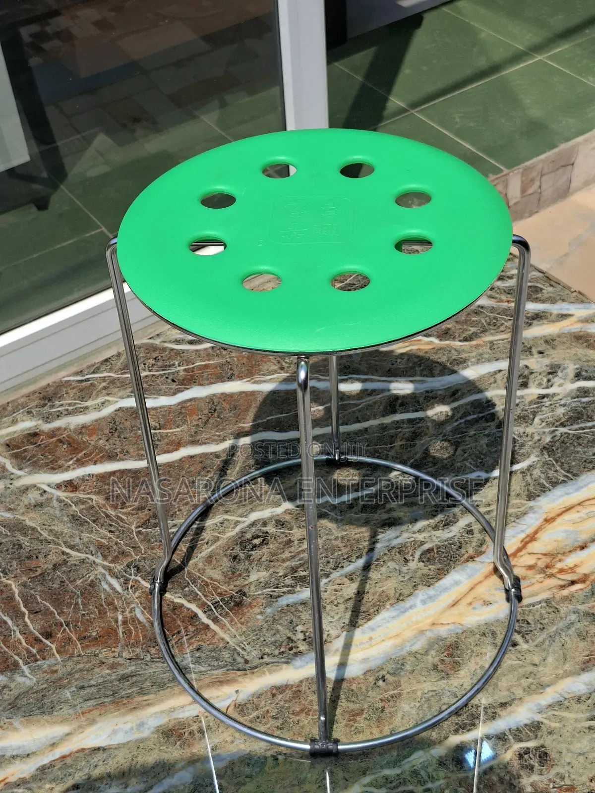 Plastic Top Round Stool