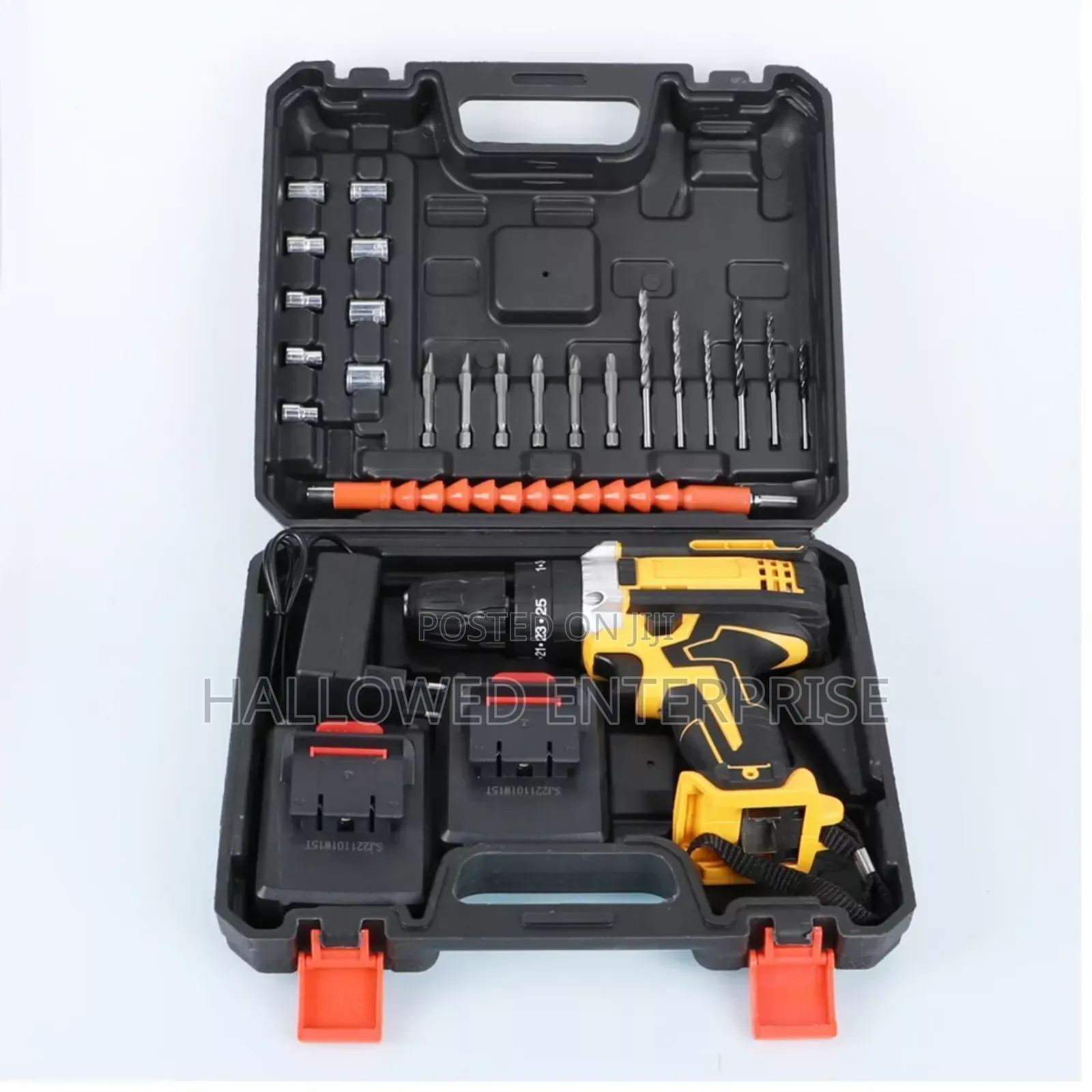 Cordless Drill Machine Rechargeable With 21v Two Batteries