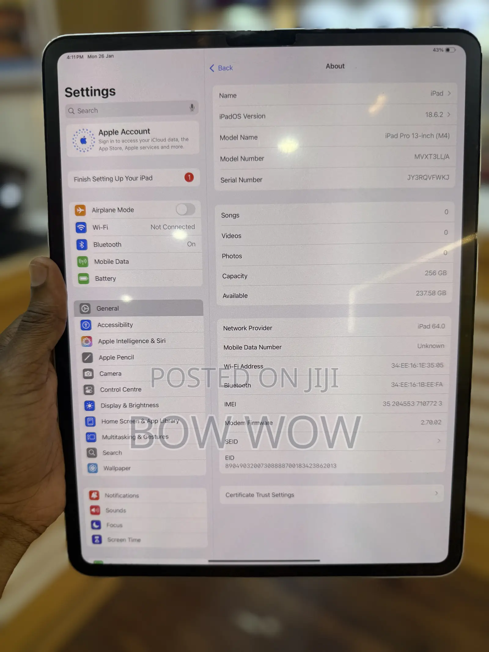 Apple iPad Pro 13 (2024) 256 GB Silver
