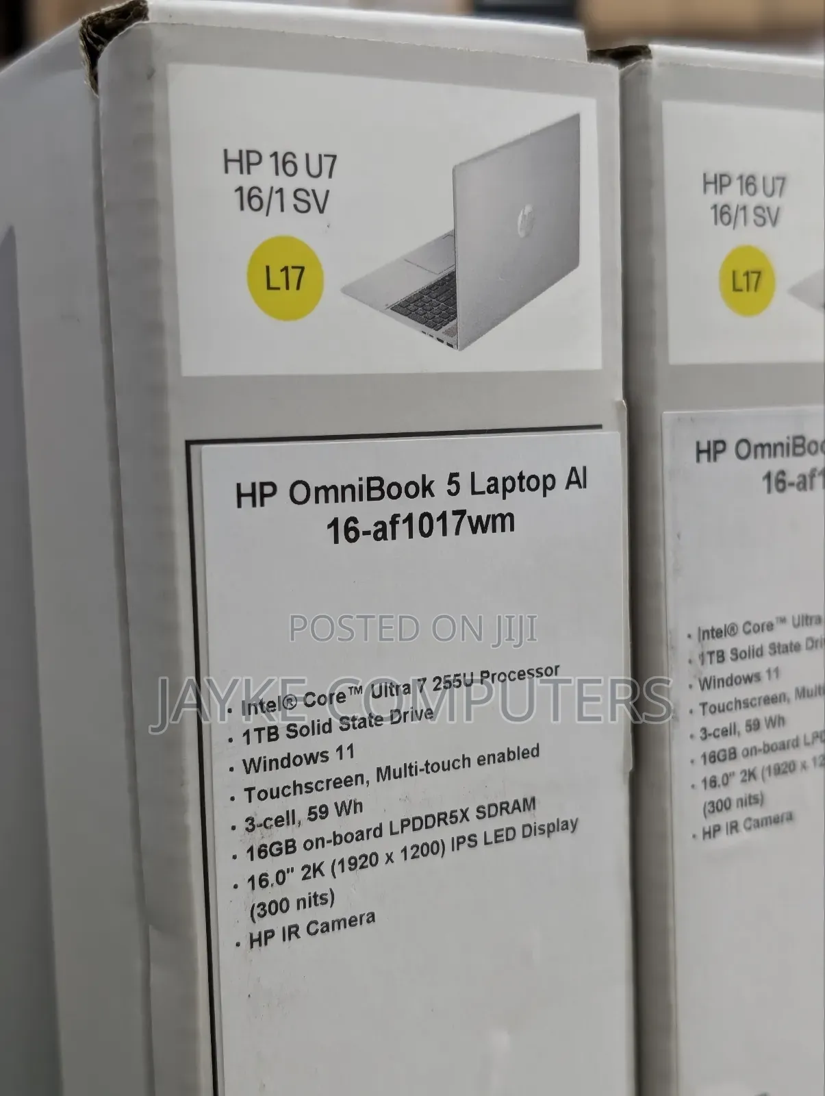 New Laptop HP OmniBook 5 16" 16GB Intel Core Ultra 7 SSD 1T