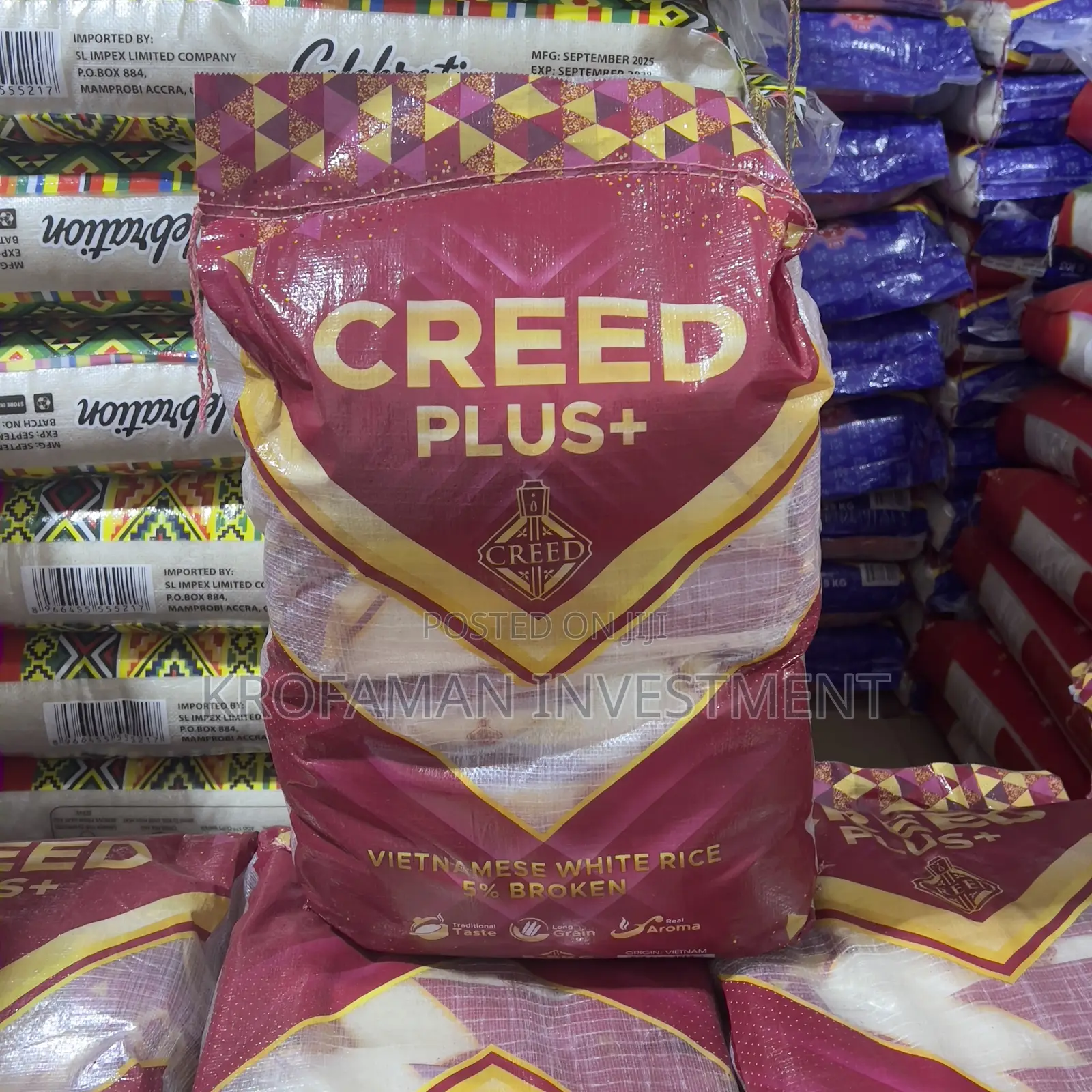 Creed Plus Vietnamese White Rice 5x5kg