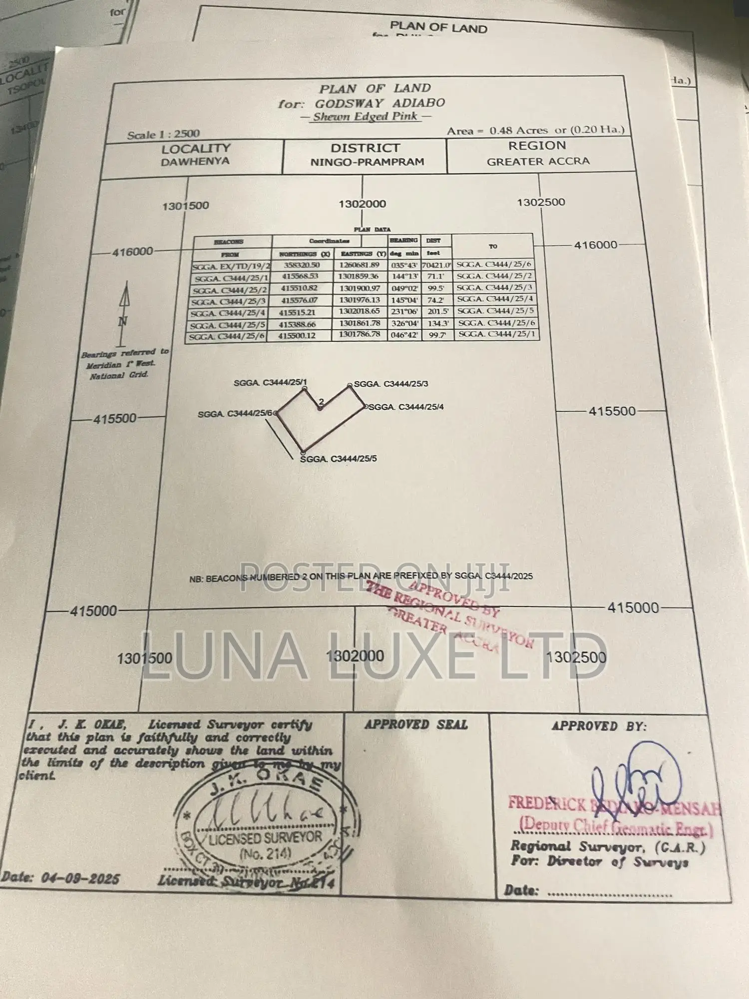 Barcoded Land Documents