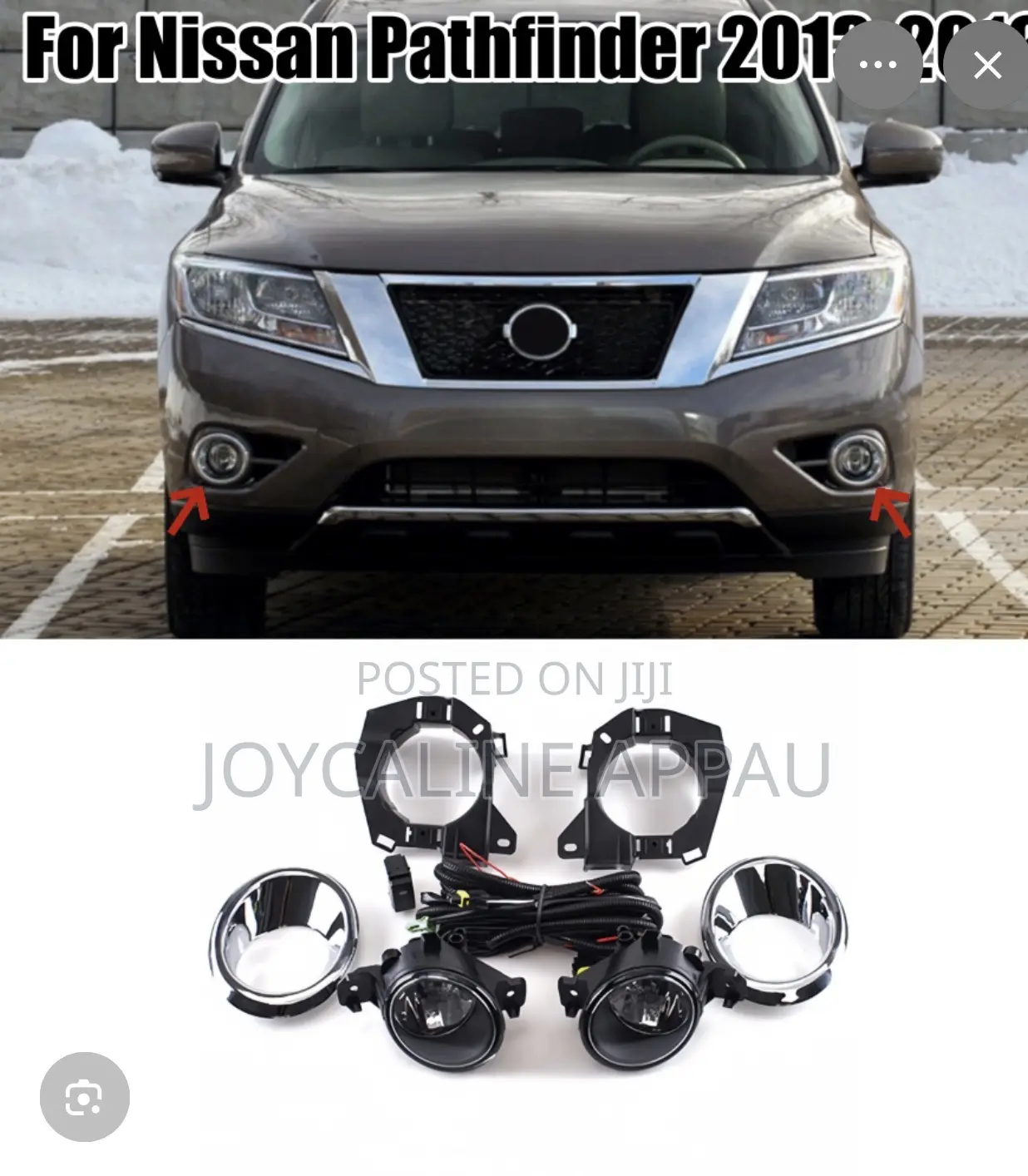 Nissan Pathfinder 2015 Fog Light and Cover With Bulbs,Locker Cable