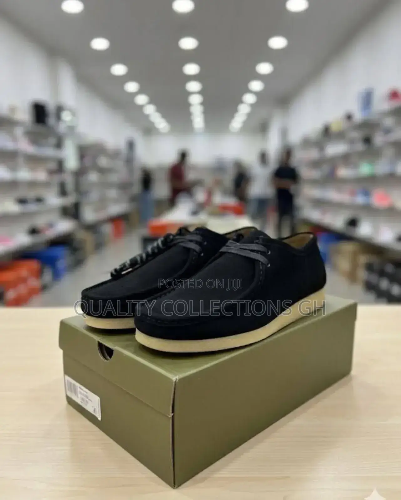 Black Suede Wallabees