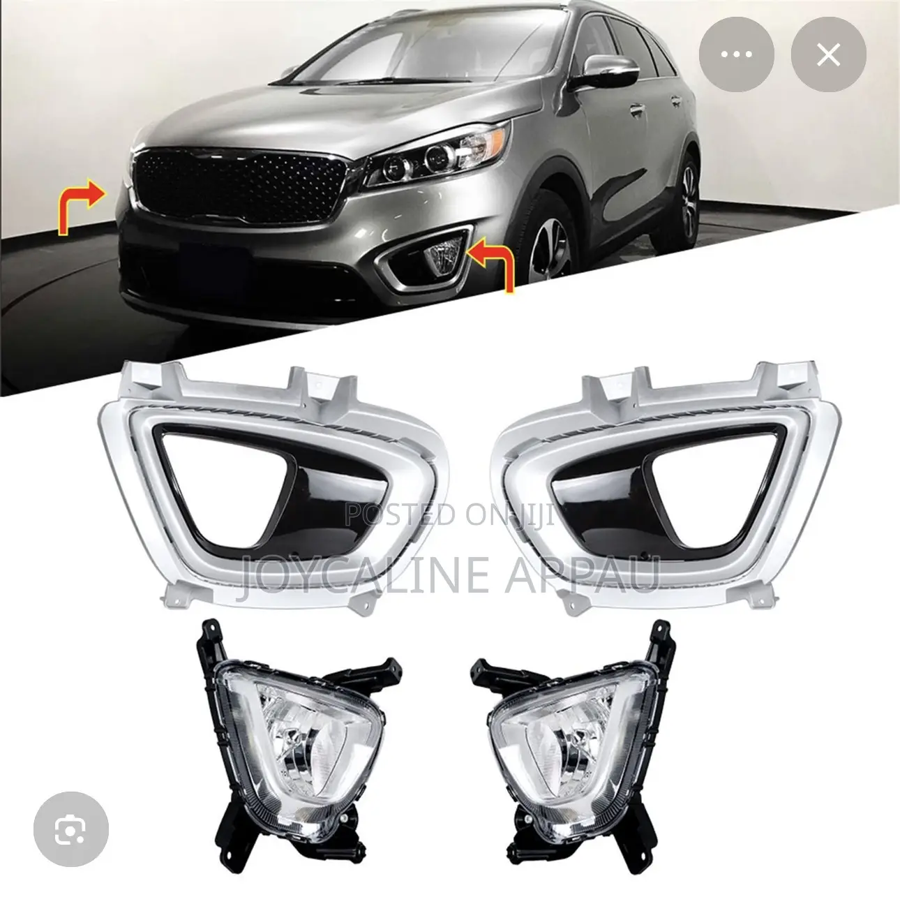 Kia Sorento 2016 To 2018 Fog Light And Cover With Bulb