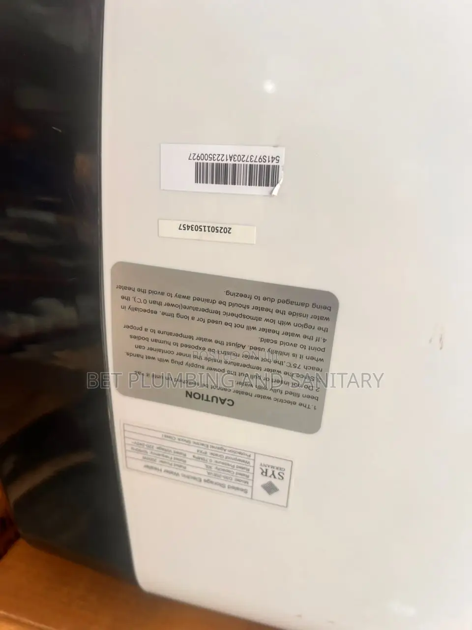 15litres Water Heater_electric Water Heater Complete