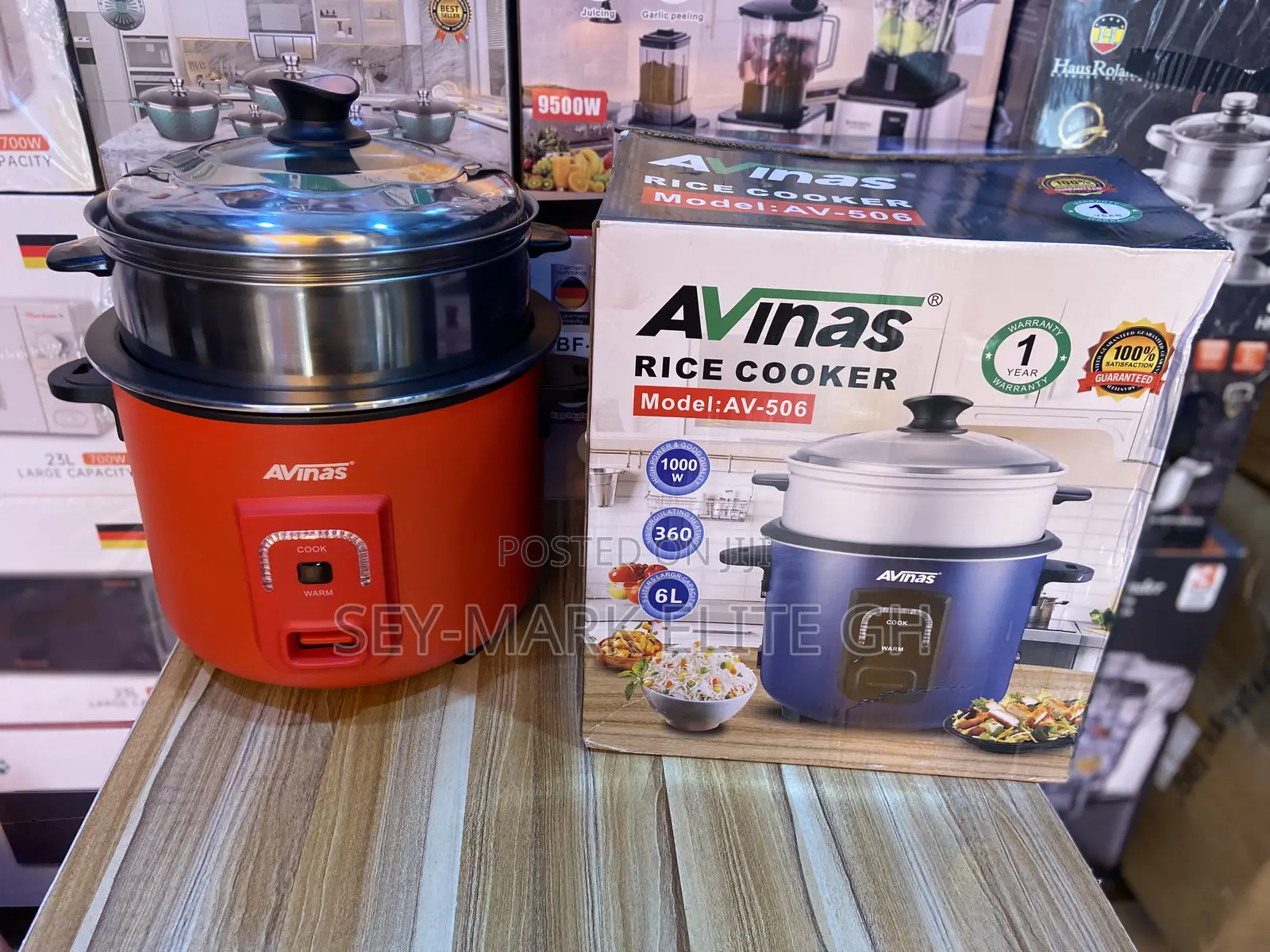 6l Avinas Rice Cooker With Steamer