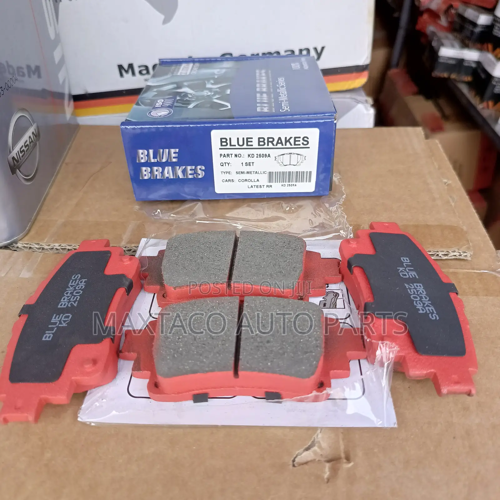 Blue Brakes Kd 2509a Brake Pad Back for Toyota Corolla 2019-2026