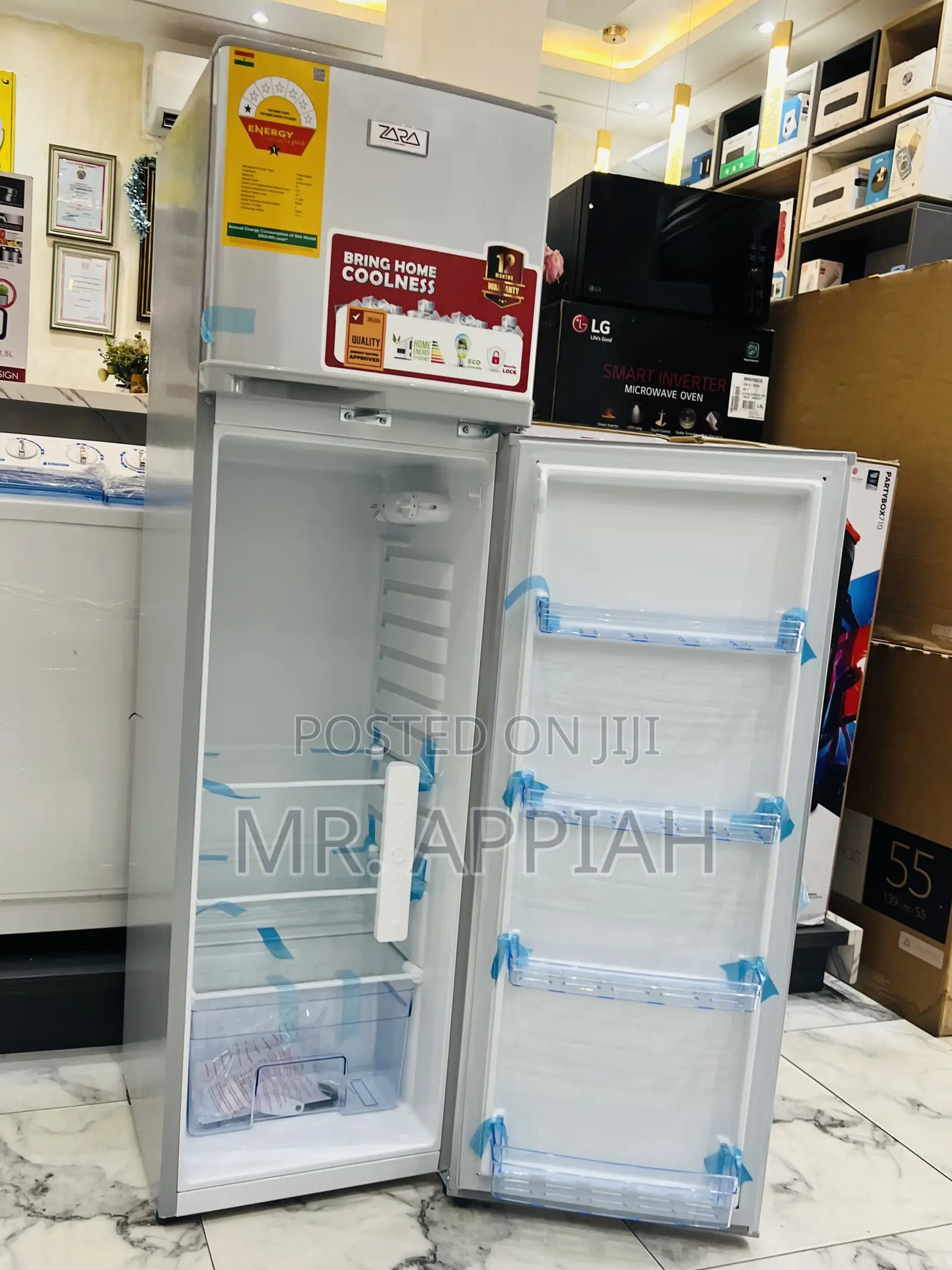Super Cooling Zara 24tmf Top Freezer Fridge(166liters)